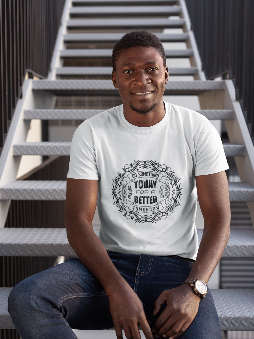 Do Something Today For A Better Tomorrow Men's Printed T-shirt