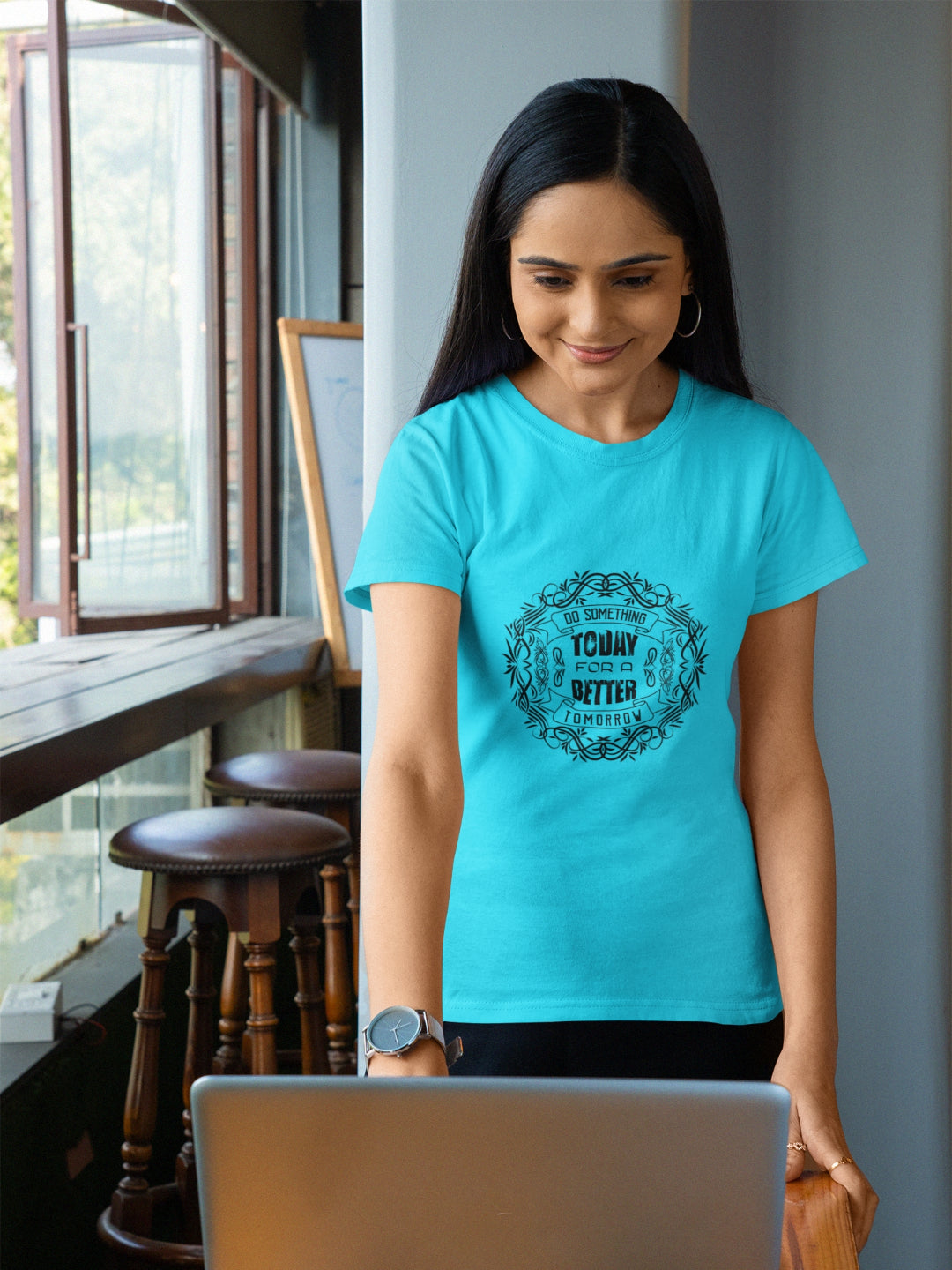 Do Something Today For A Better Tomorrow Women's Printed T-shirt