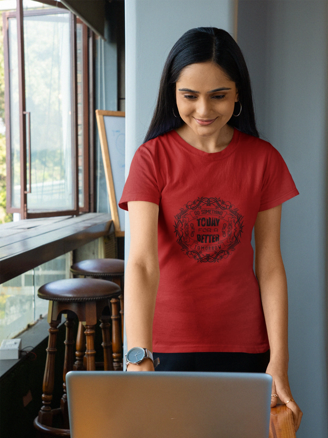 Do Something Today For A Better Tomorrow Women's Printed T-shirt