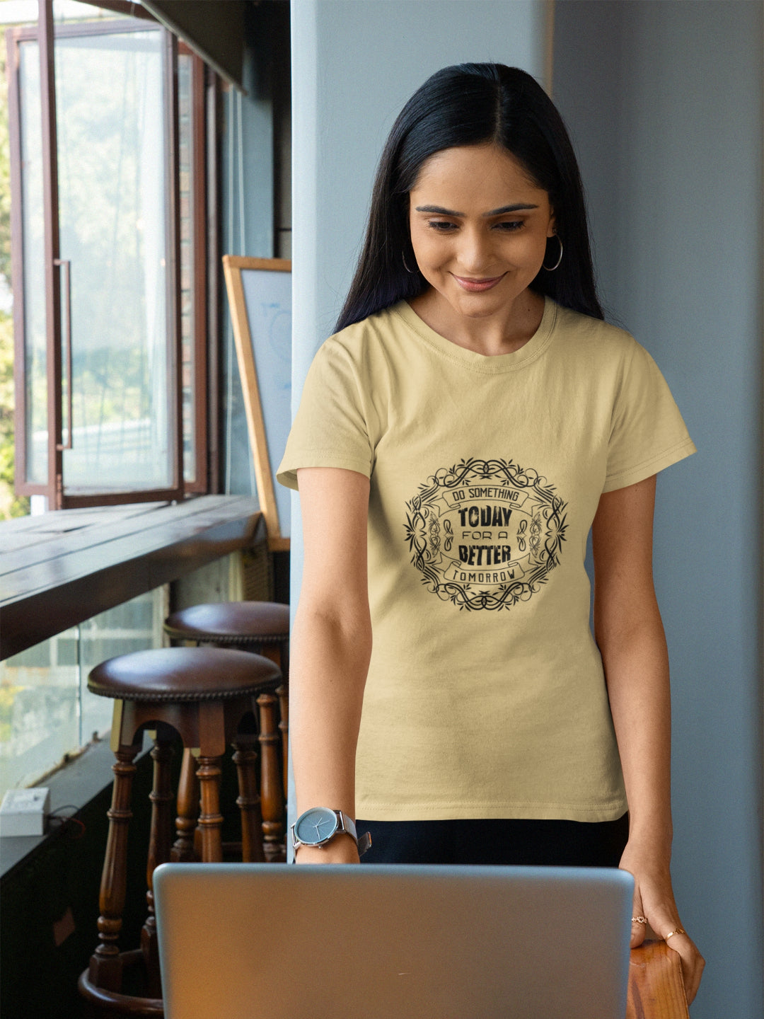 Do Something Today For A Better Tomorrow Women's Printed T-shirt