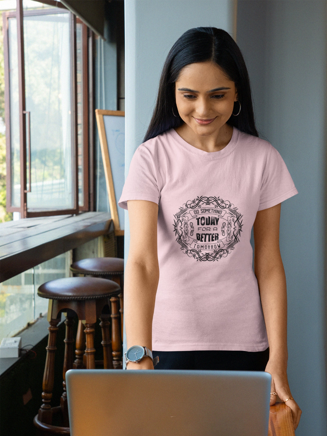 Do Something Today For A Better Tomorrow Women's Printed T-shirt
