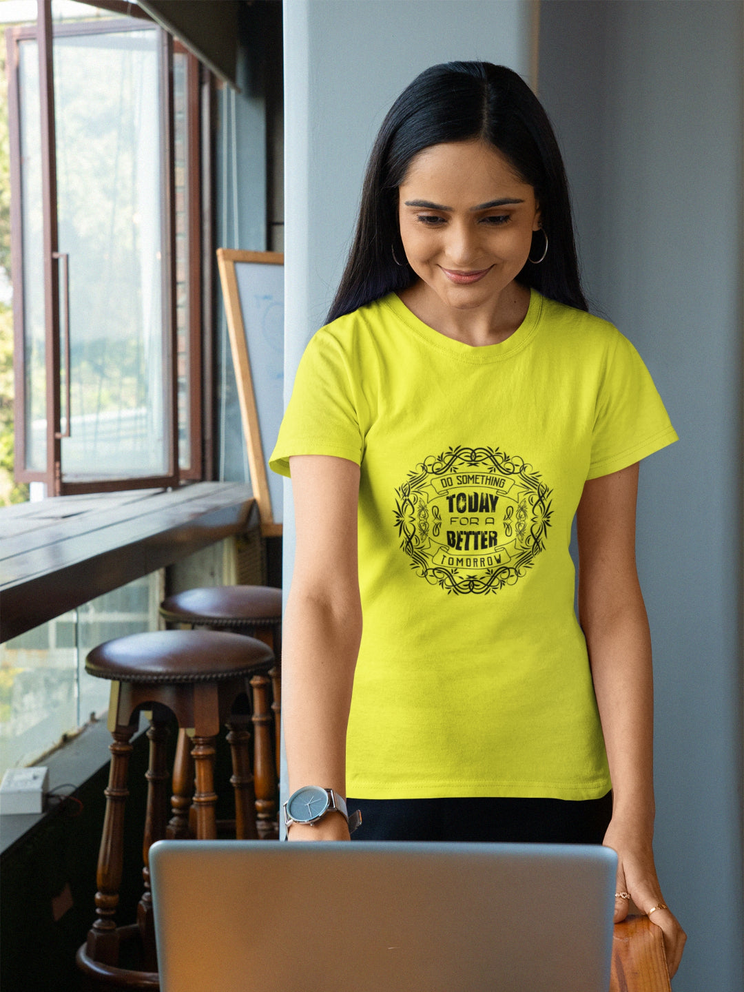 Do Something Today For A Better Tomorrow Women's Printed T-shirt