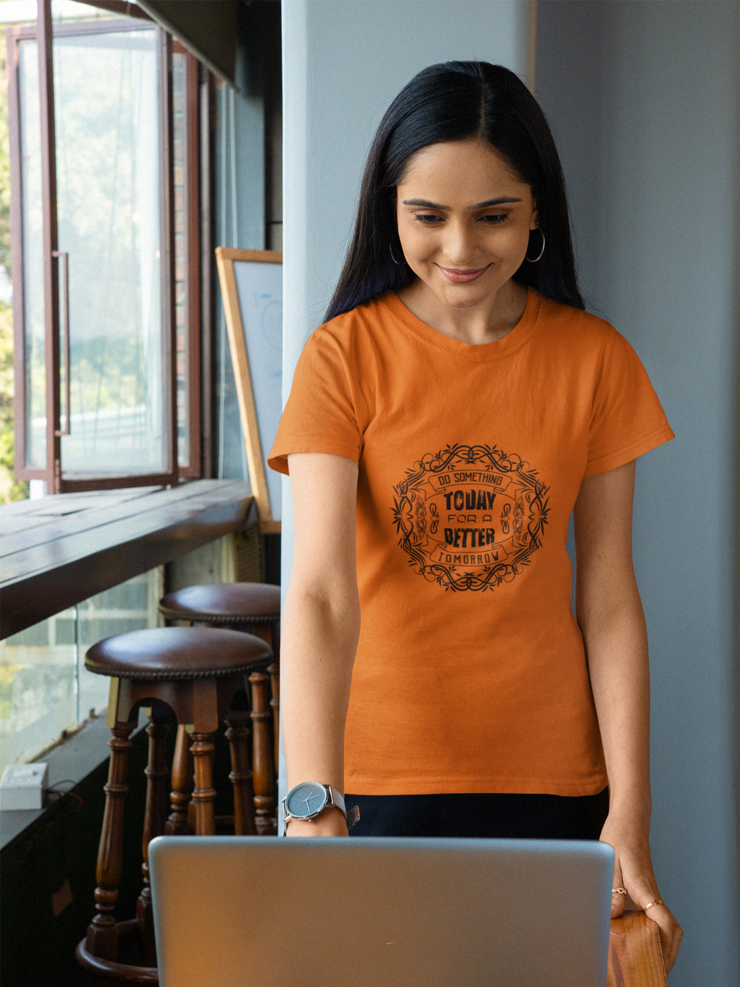 Do Something Today For A Better Tomorrow Women's Printed T-shirt