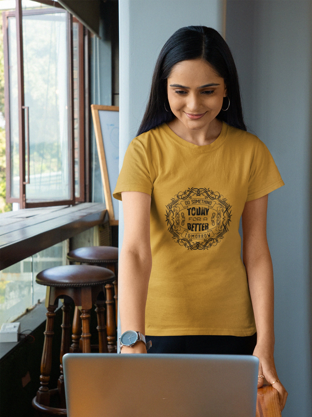 Do Something Today For A Better Tomorrow Women's Printed T-shirt