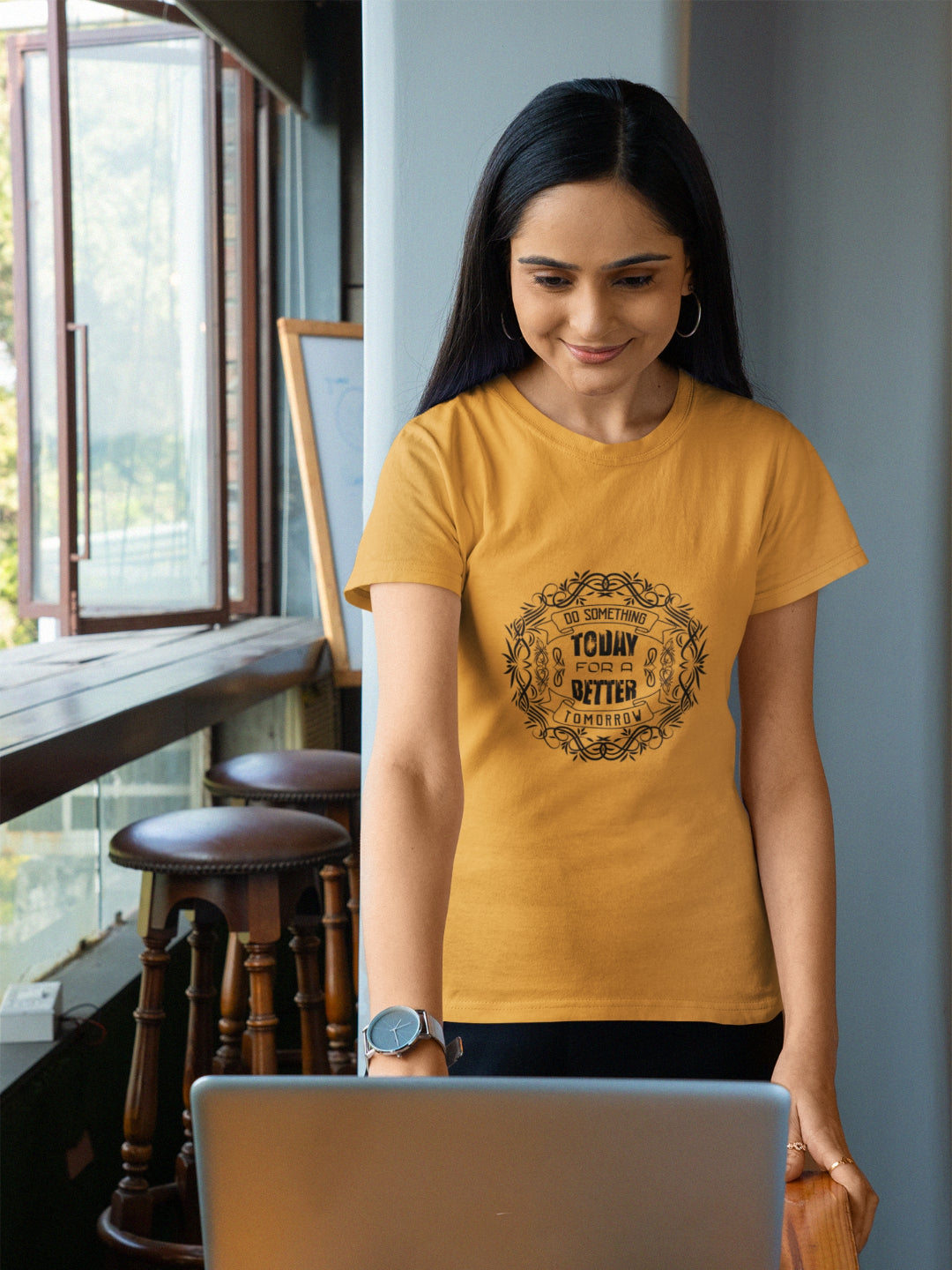 Do Something Today For A Better Tomorrow Women's Printed T-shirt