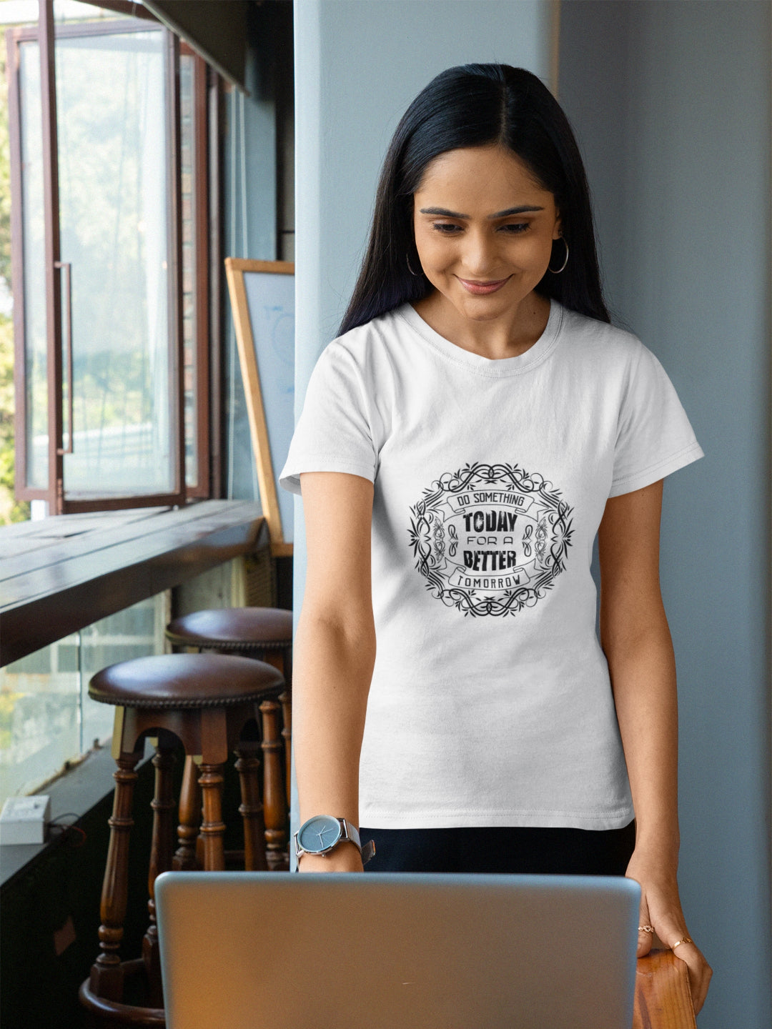 Do Something Today For A Better Tomorrow Women's Printed T-shirt