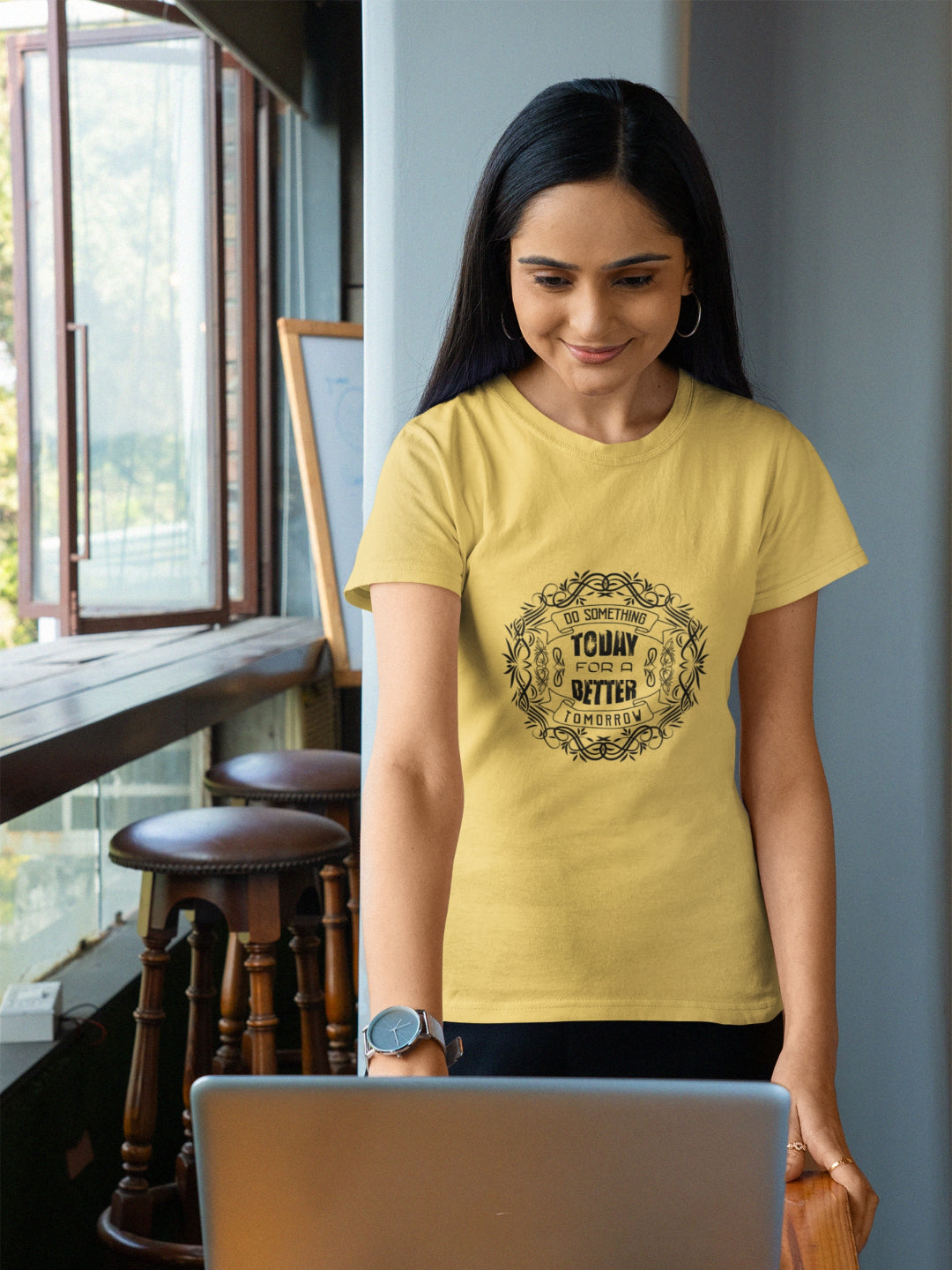 Do Something Today For A Better Tomorrow Women's Printed T-shirt