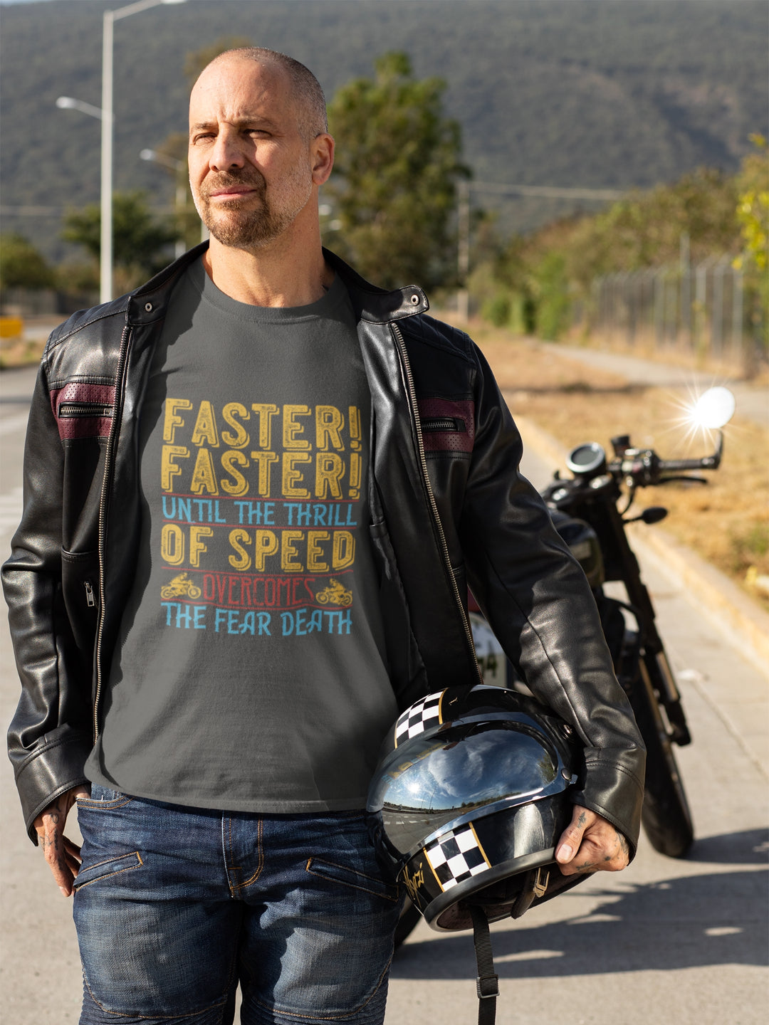 Overcome The Fear Men's Printed T-shirt - 