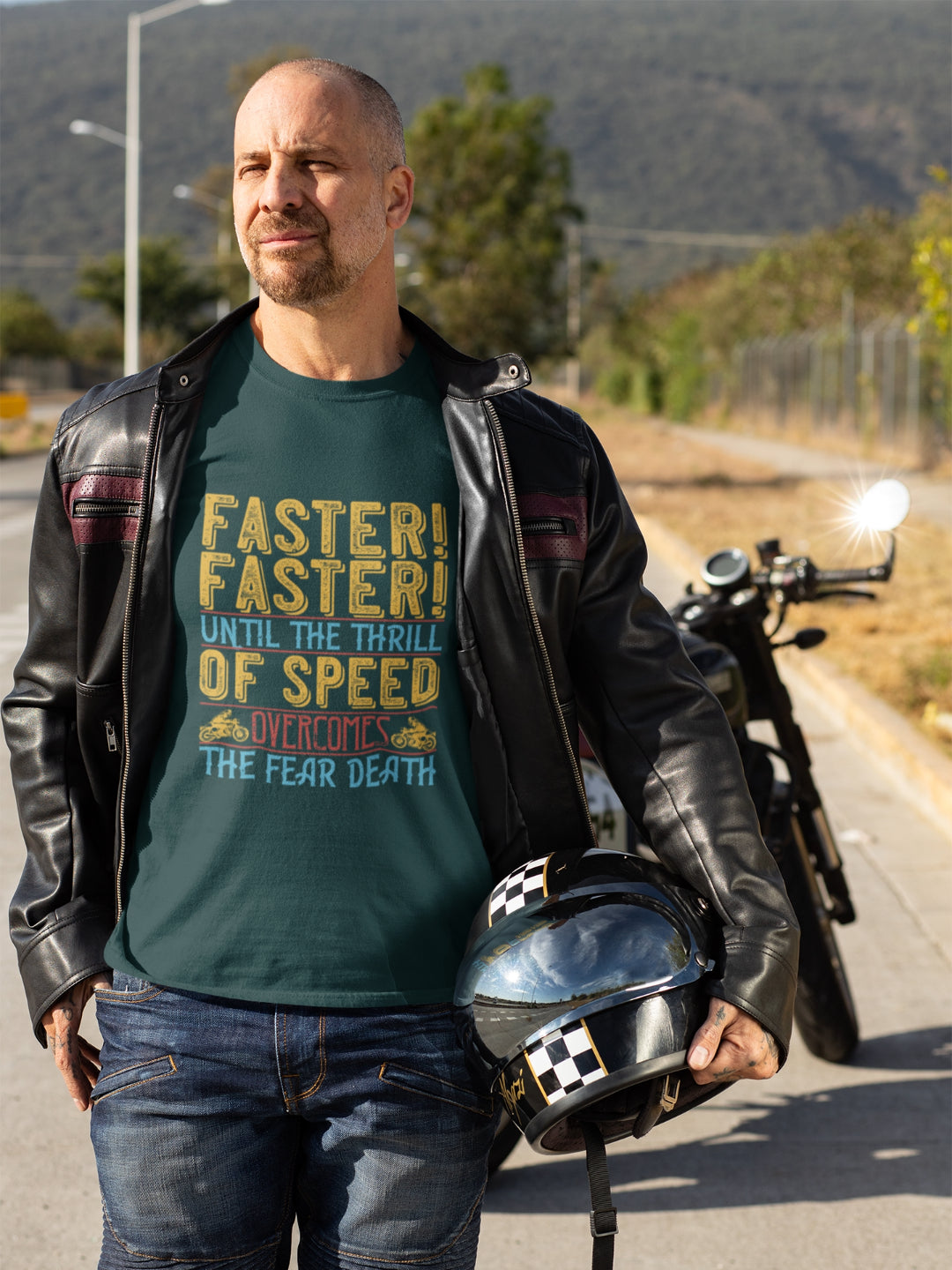 Overcome The Fear Men's Printed T-shirt