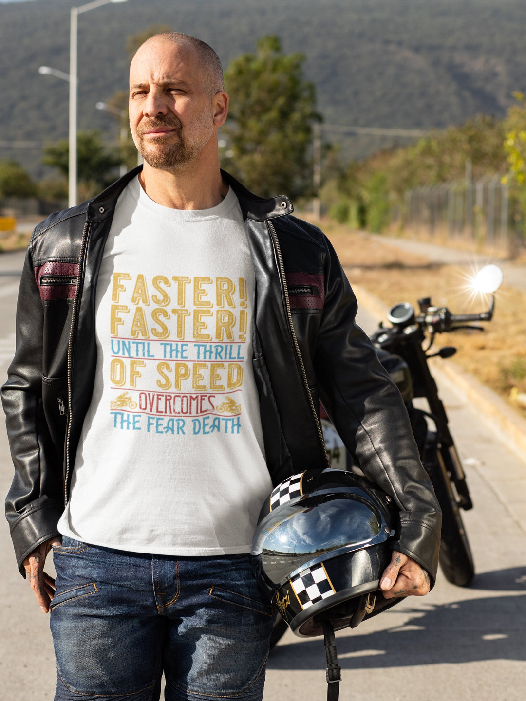 Overcome The Fear Men's Printed T-shirt