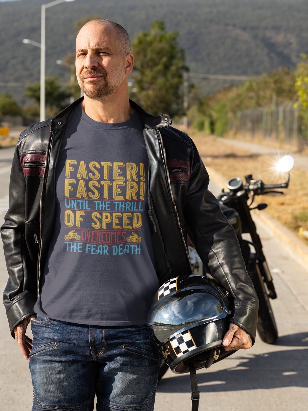 Overcome The Fear Men's Printed T-shirt