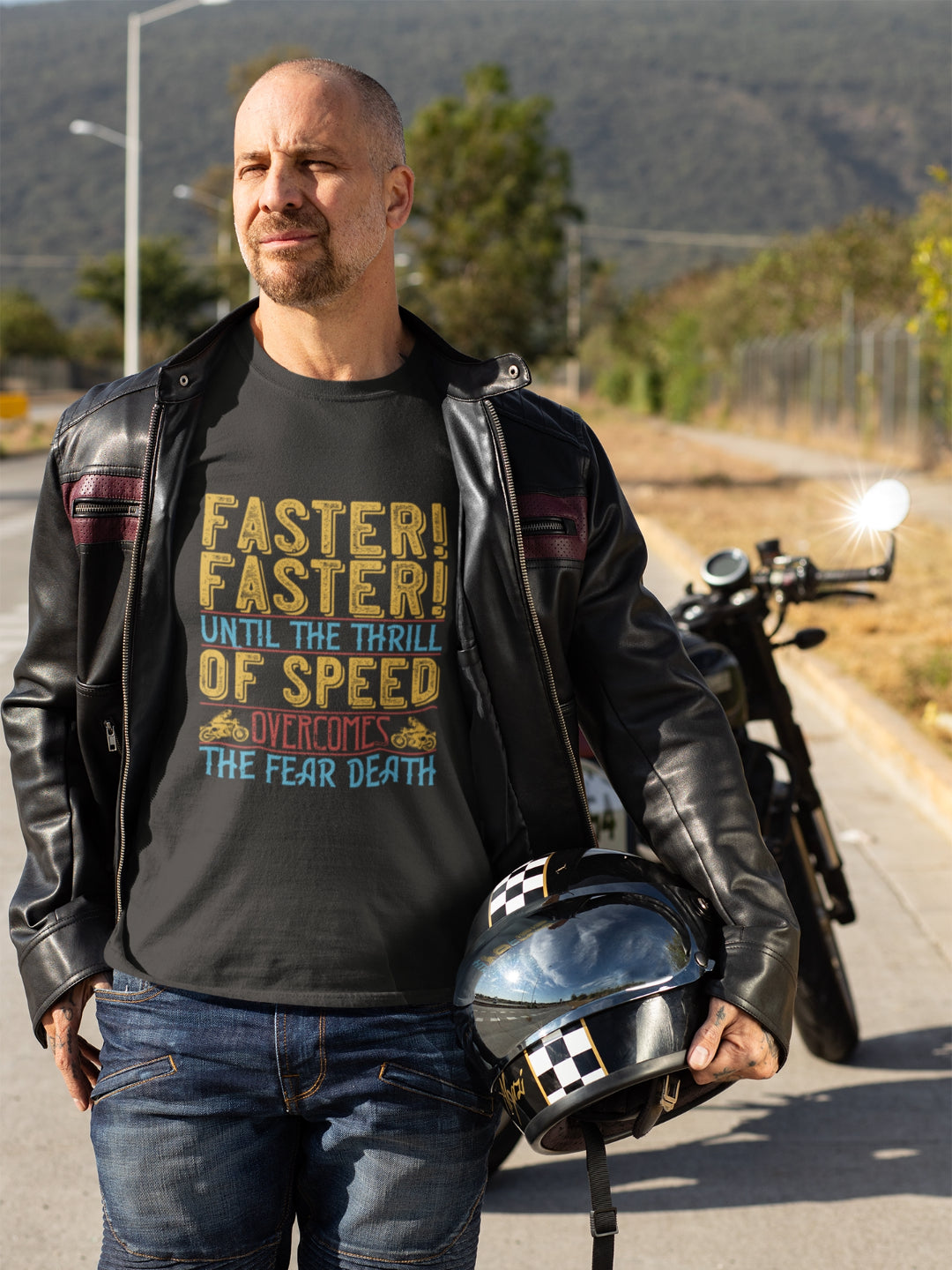 Overcome The Fear Men's Printed T-shirt