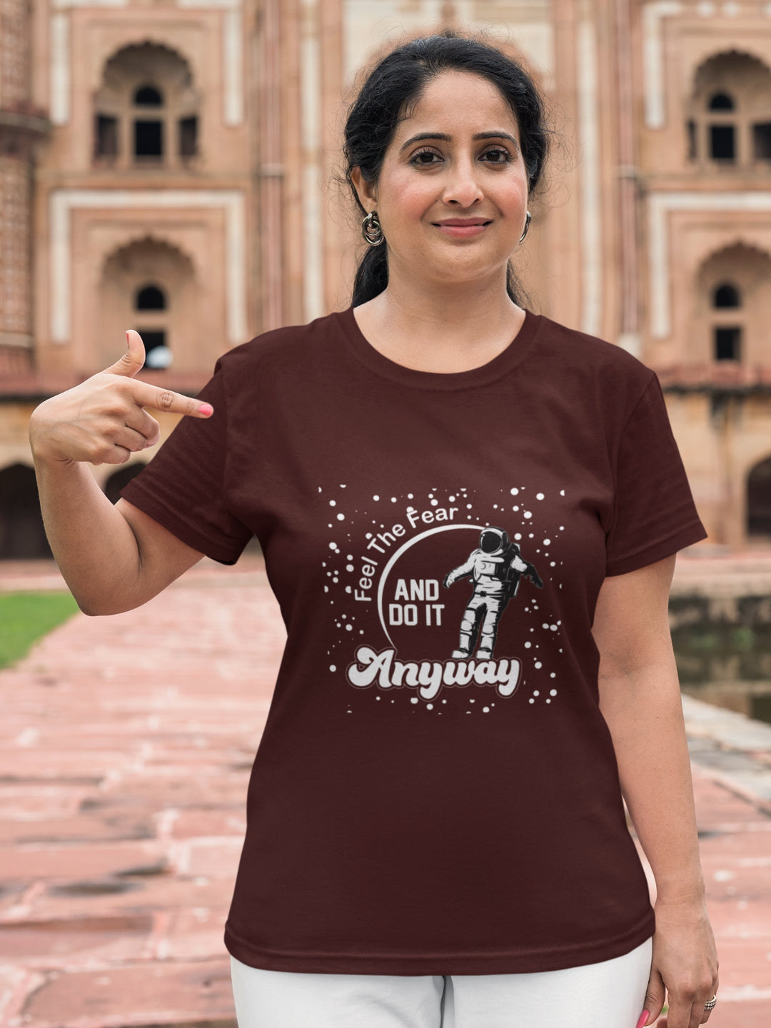 Feel The Fear And Do It Anyway Women's Printed T-shirt