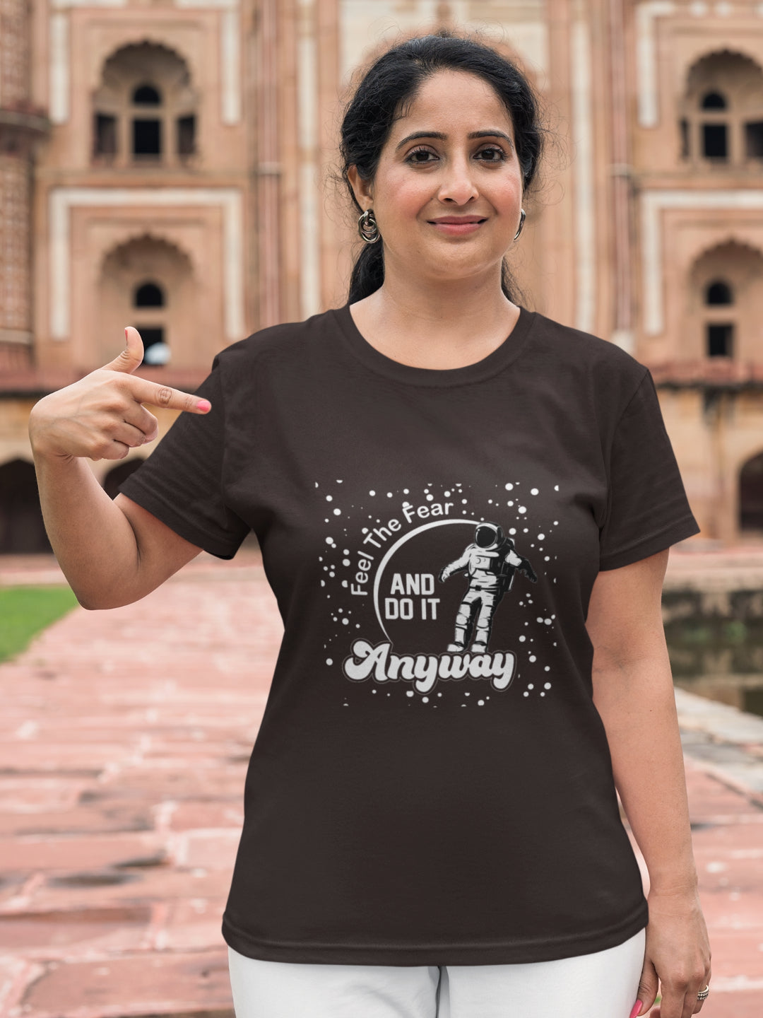 Feel The Fear And Do It Anyway Women's Printed T-shirt