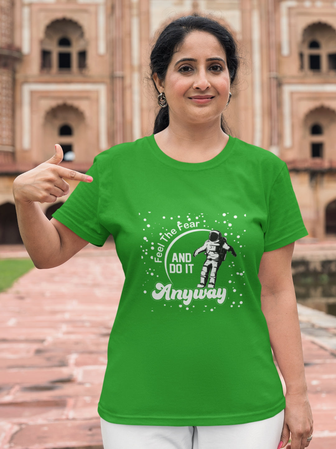 Feel The Fear And Do It Anyway Women's Printed T-shirt