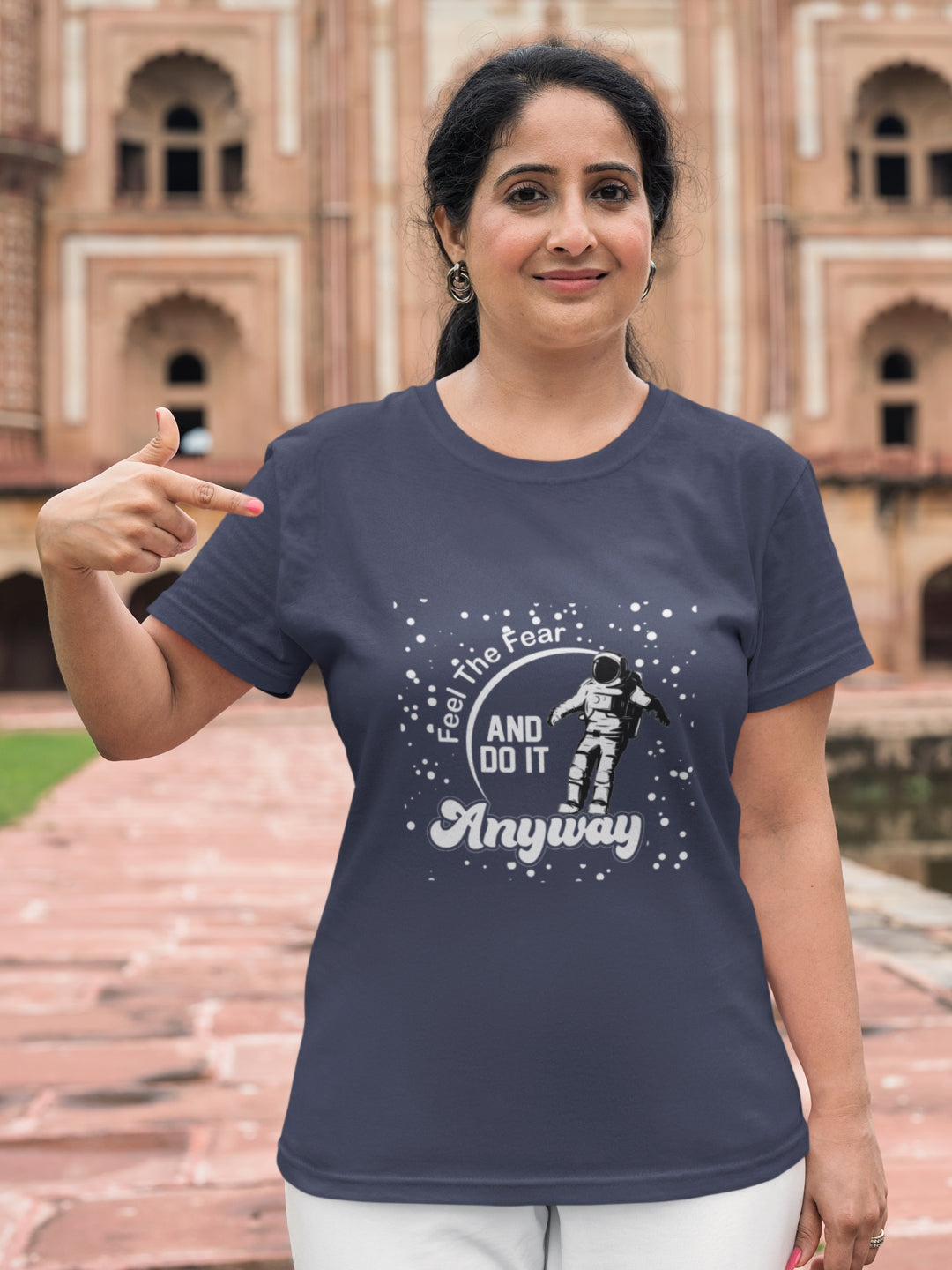 Feel The Fear And Do It Anyway Women's Printed T-shirt