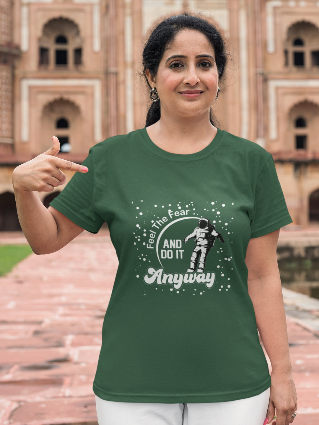 Feel The Fear And Do It Anyway Women's Printed T-shirt