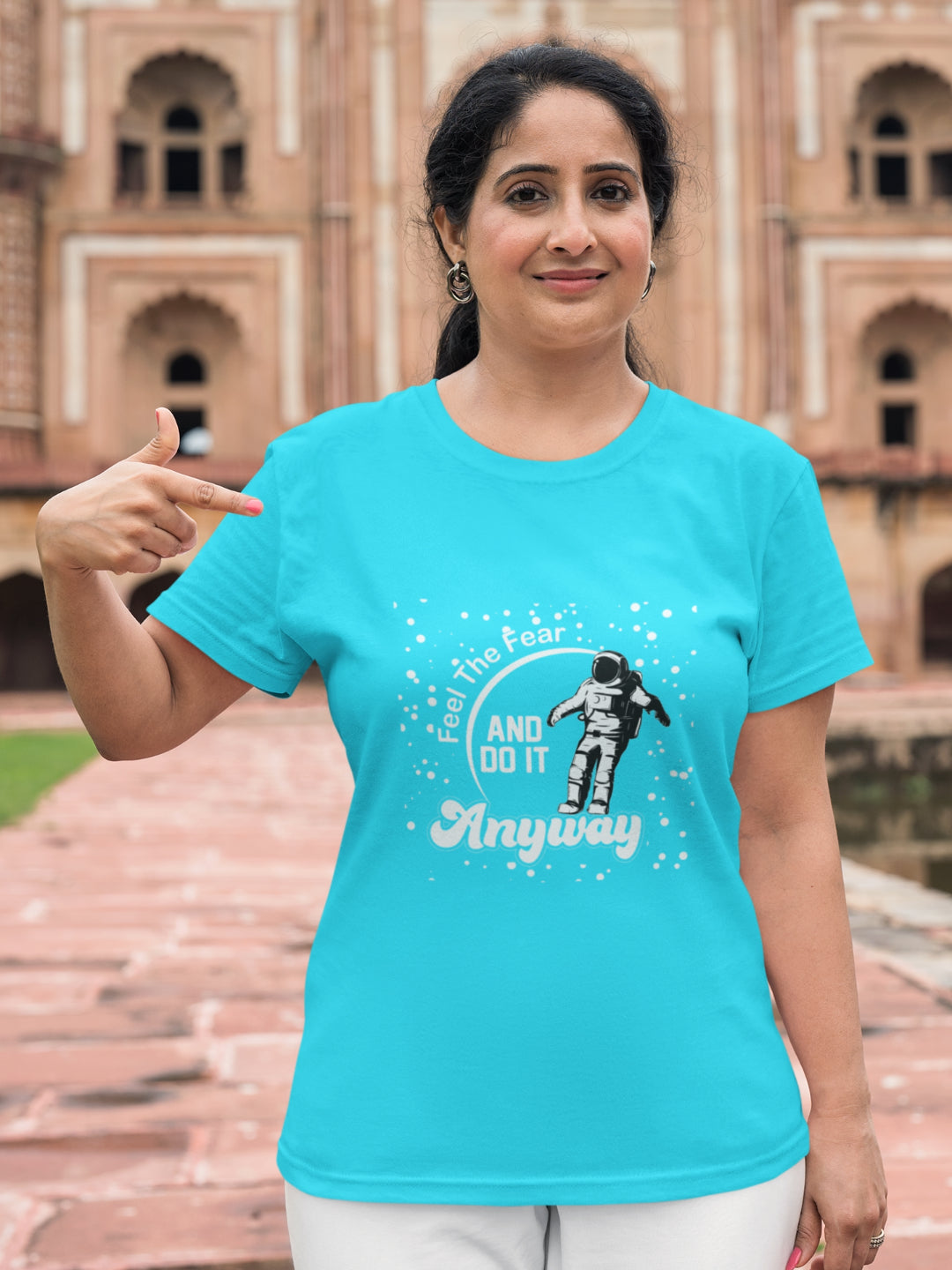 Feel The Fear And Do It Anyway Women's Printed T-shirt