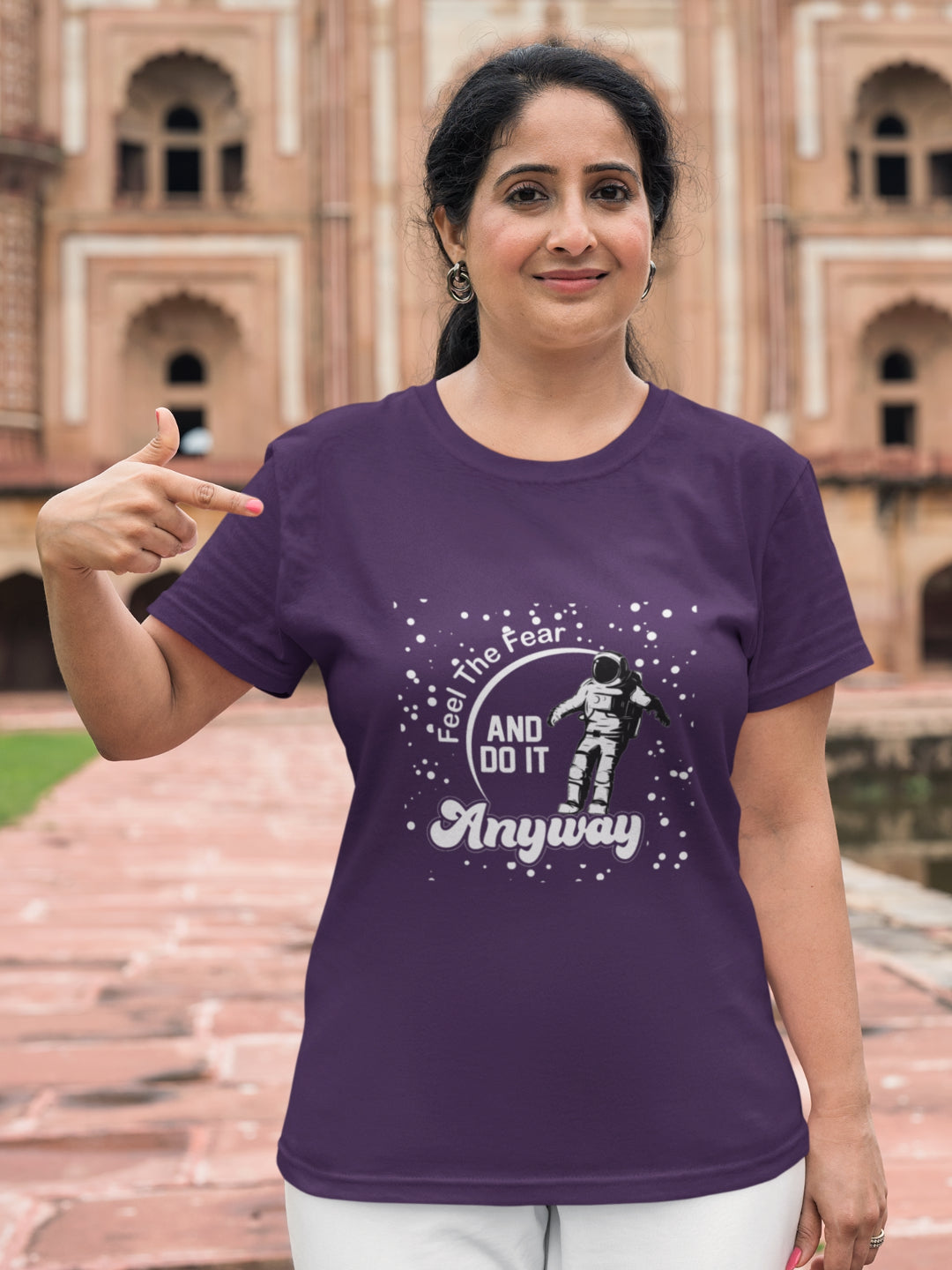 Feel The Fear And Do It Anyway Women's Printed T-shirt