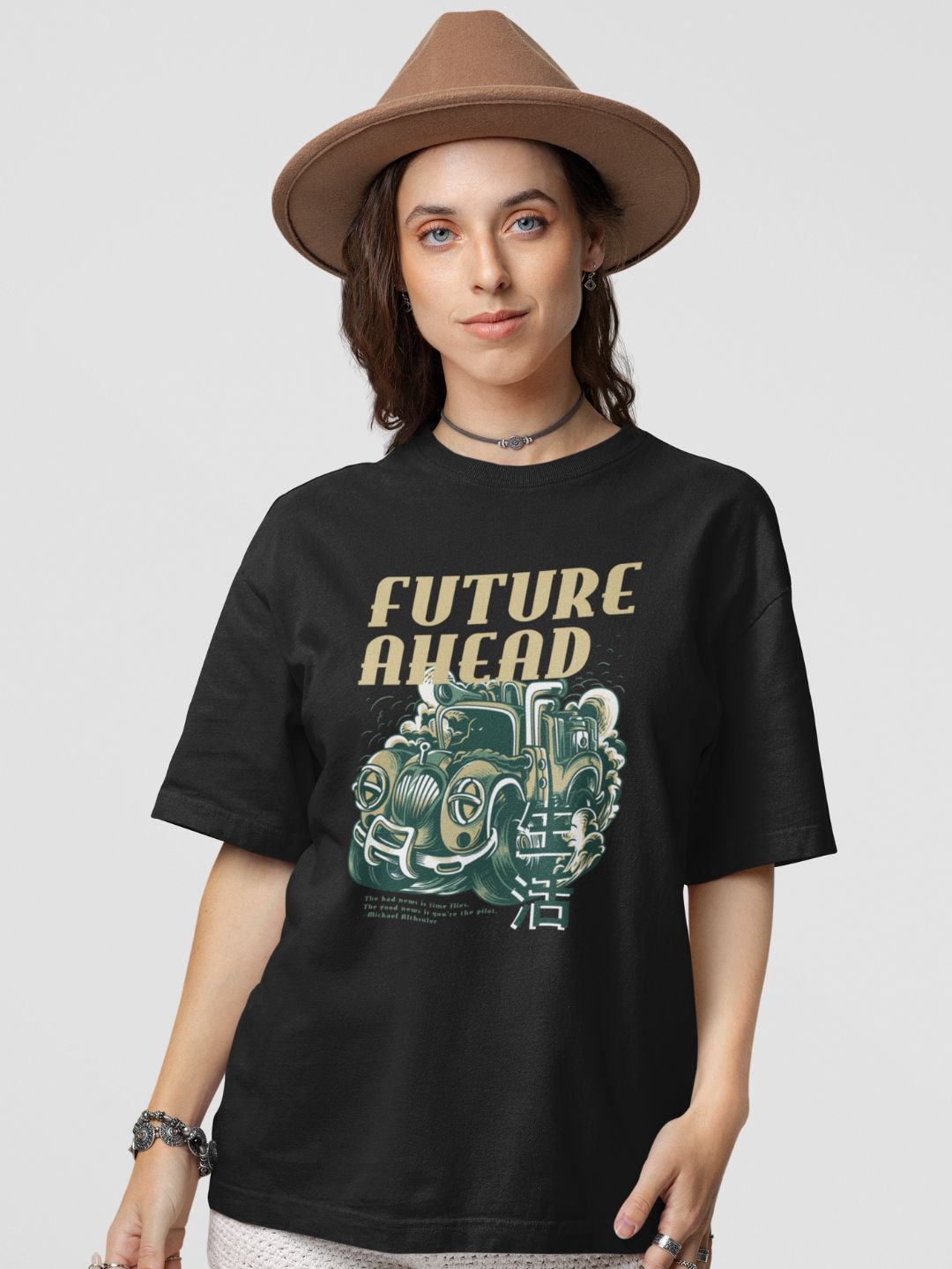 Future Ahead Unisex Oversized Streetwear T-Shirt