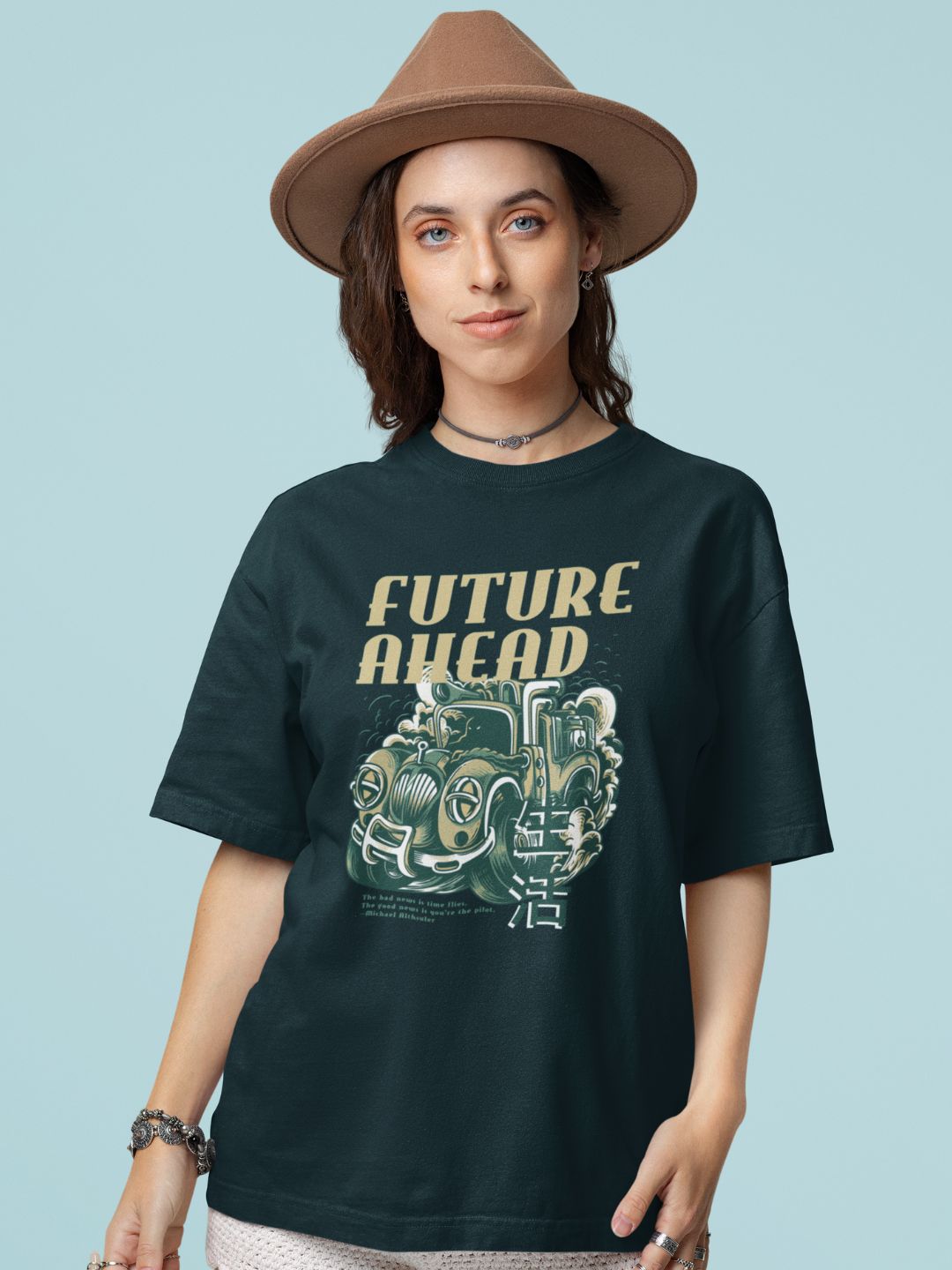 Future Ahead Unisex Oversized Streetwear T-Shirt