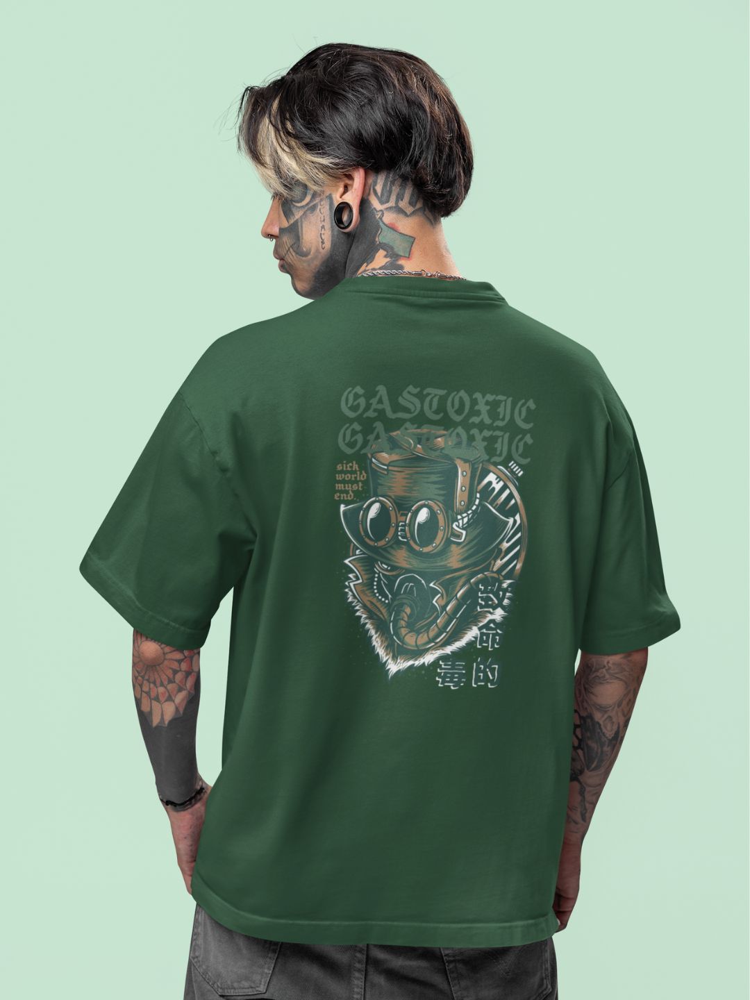 Gastoxic Unisex Oversized Streetwear T-Shirt