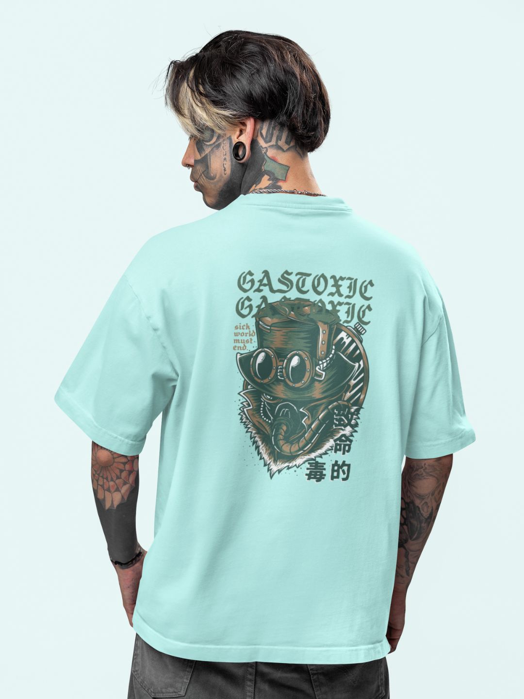 Gastoxic Unisex Oversized Streetwear T-Shirt