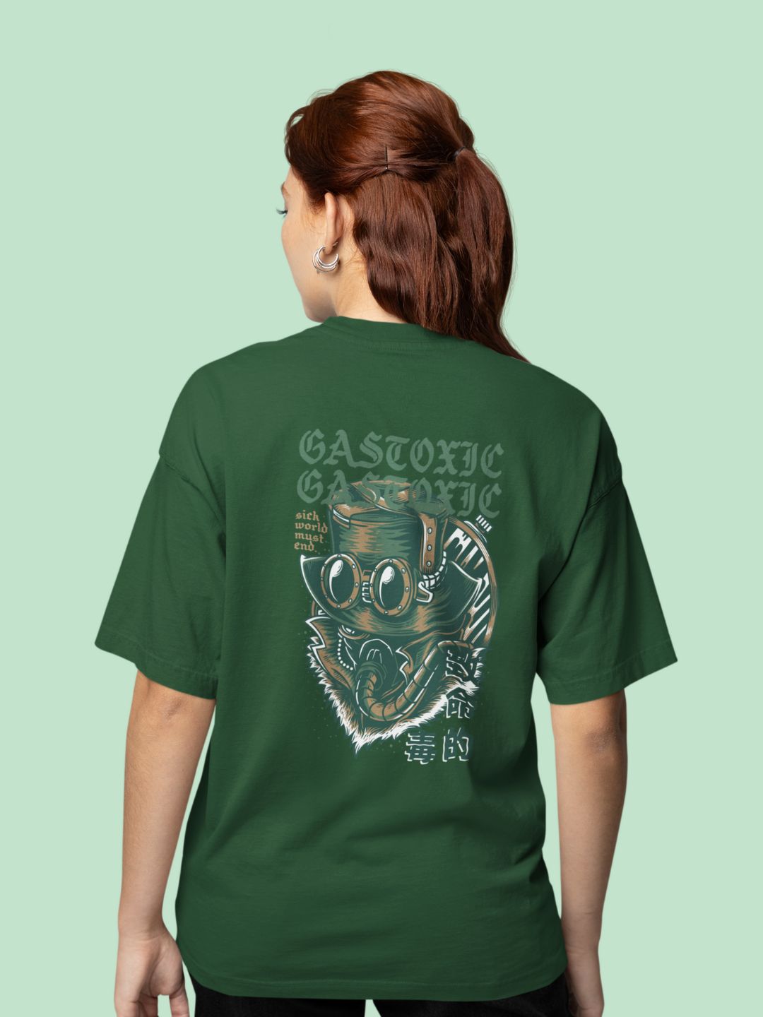 Gastoxic Unisex Oversized Streetwear T-Shirt