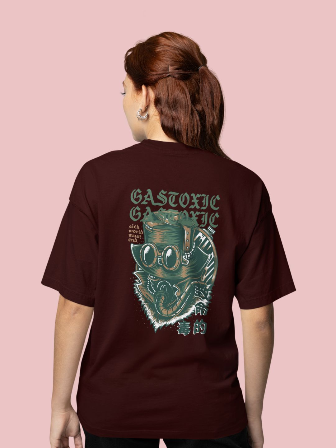 Gastoxic Unisex Oversized Streetwear T-Shirt