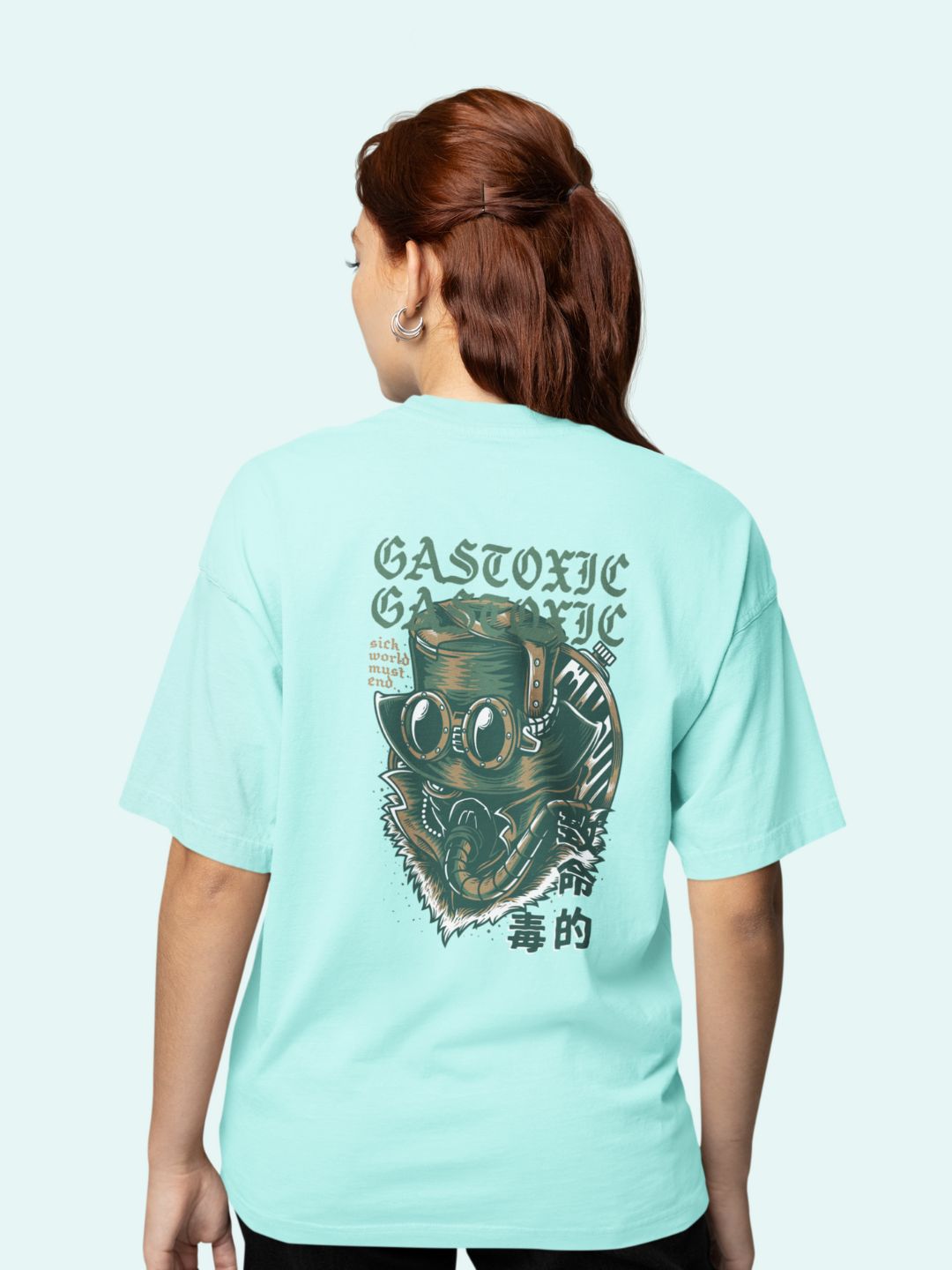 Gastoxic Unisex Oversized Streetwear T-Shirt