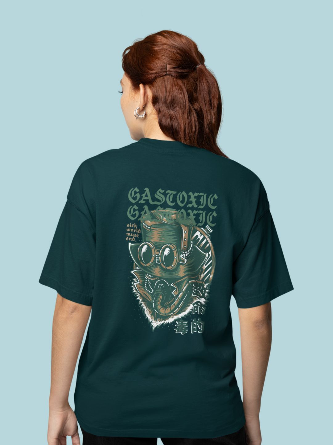 Gastoxic Unisex Oversized Streetwear T-Shirt