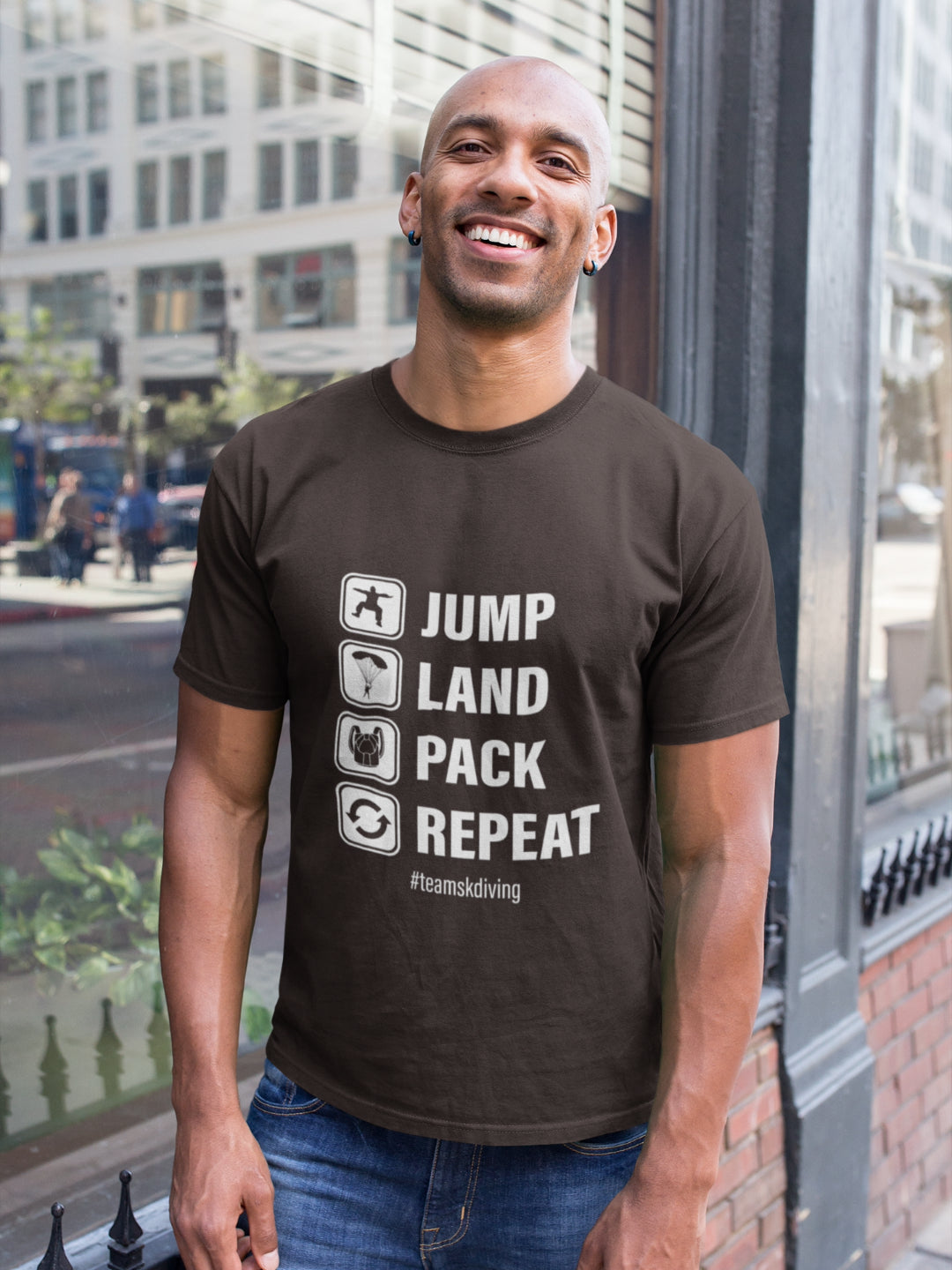 Jump Land Pack Repeat Men's Printed T-shirt