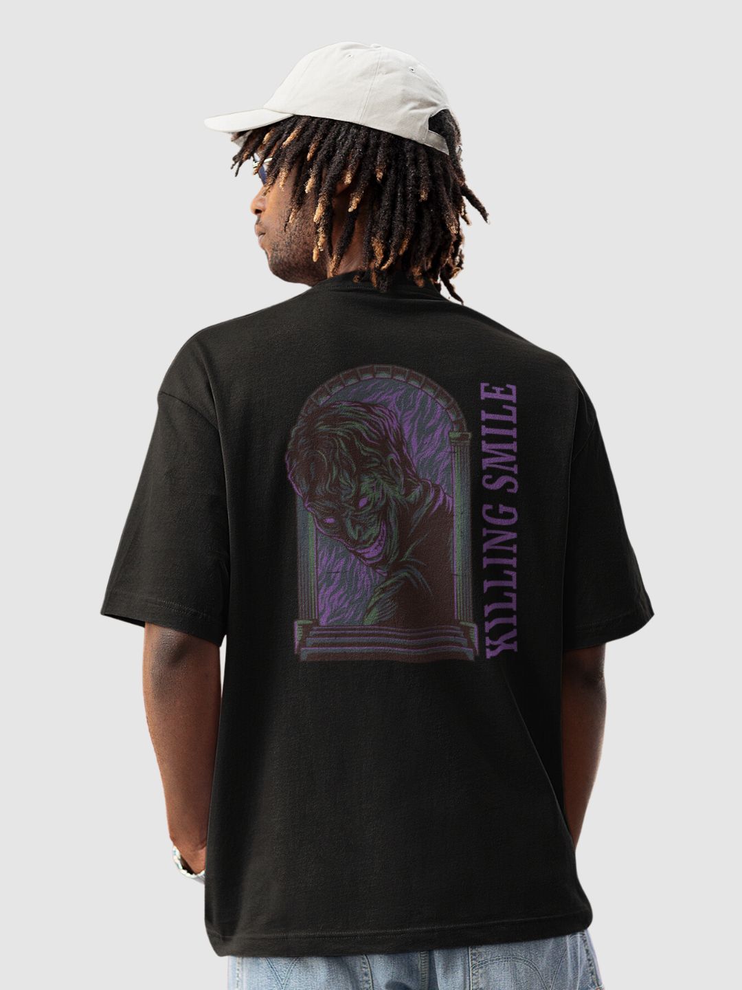 Killing Smile Unisex Oversized Streetwear T-Shirt - 