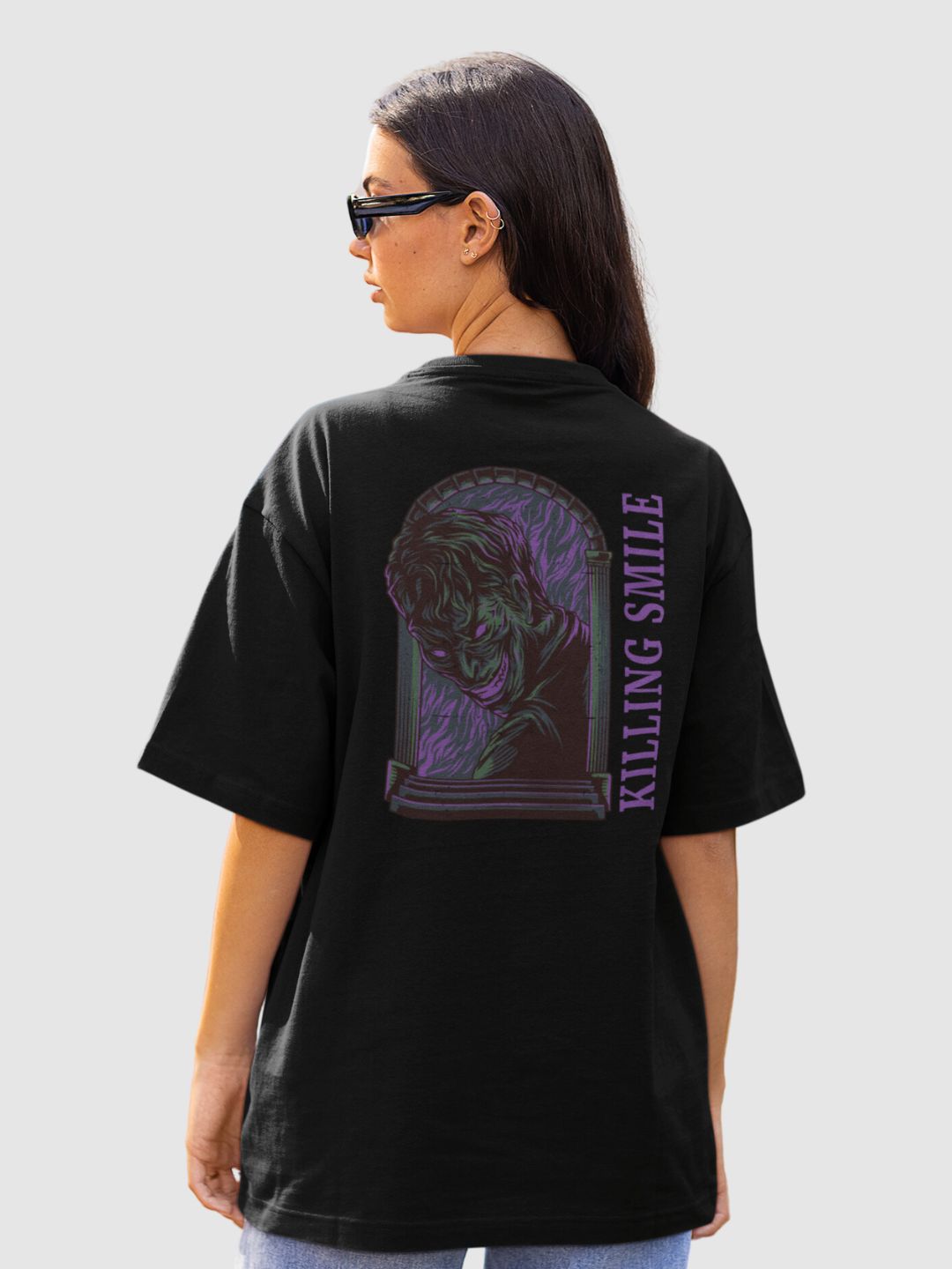 Killing Smile Unisex Oversized Streetwear T-Shirt