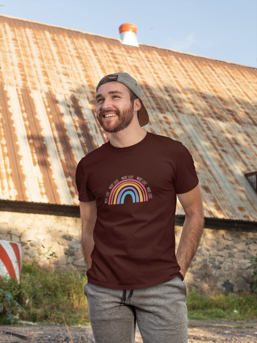More Love Men's Printed T-shirt