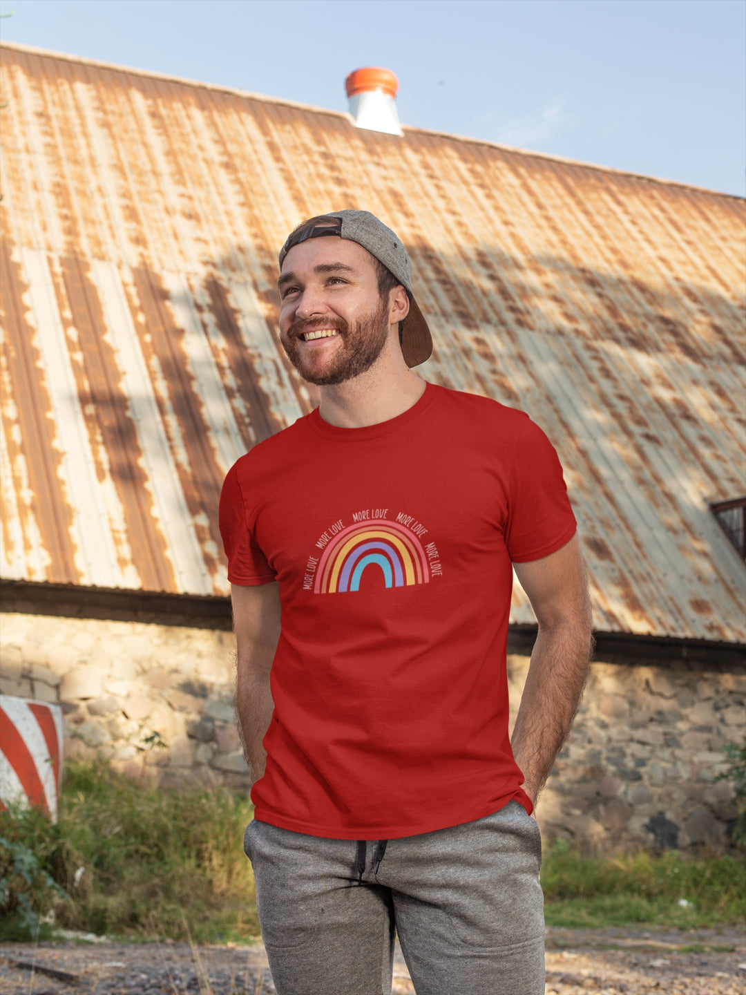 More Love Men's Printed T-shirt