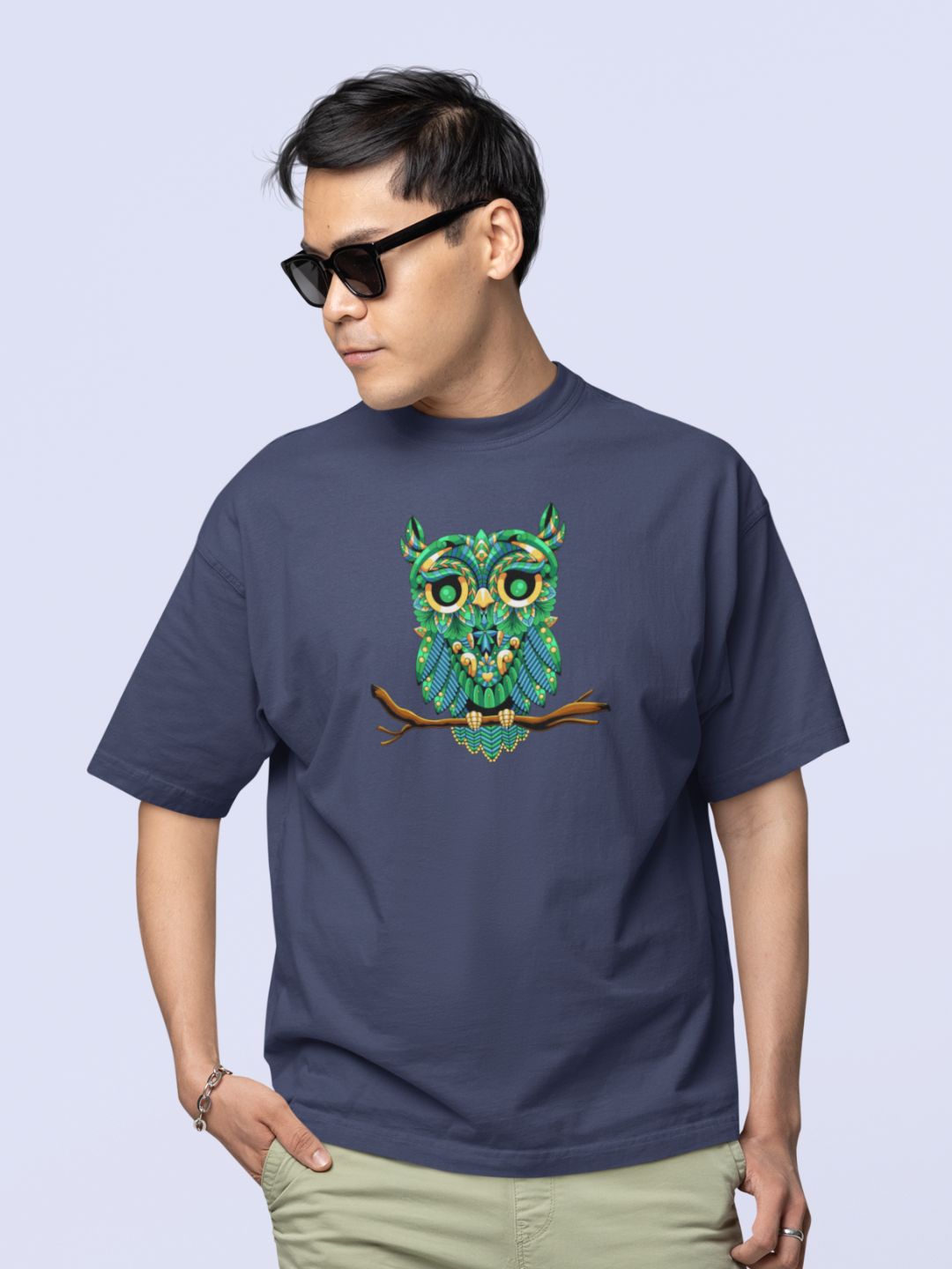 Owl Unisex Oversized Streetwear T-Shirt