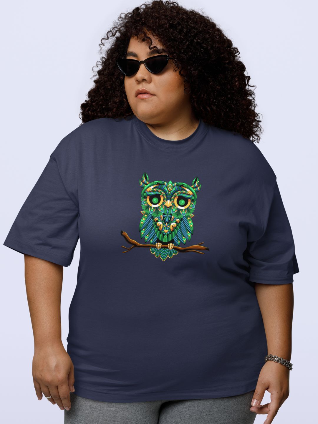 Owl Unisex Oversized Streetwear T-Shirt