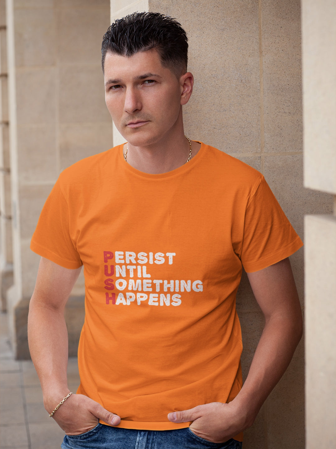 PUSH Men's Printed T-shirt - 