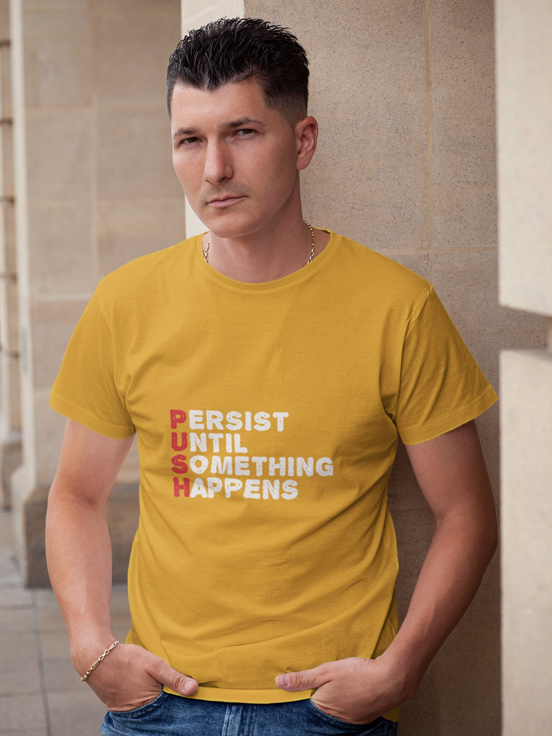 PUSH Men's Printed T-shirt