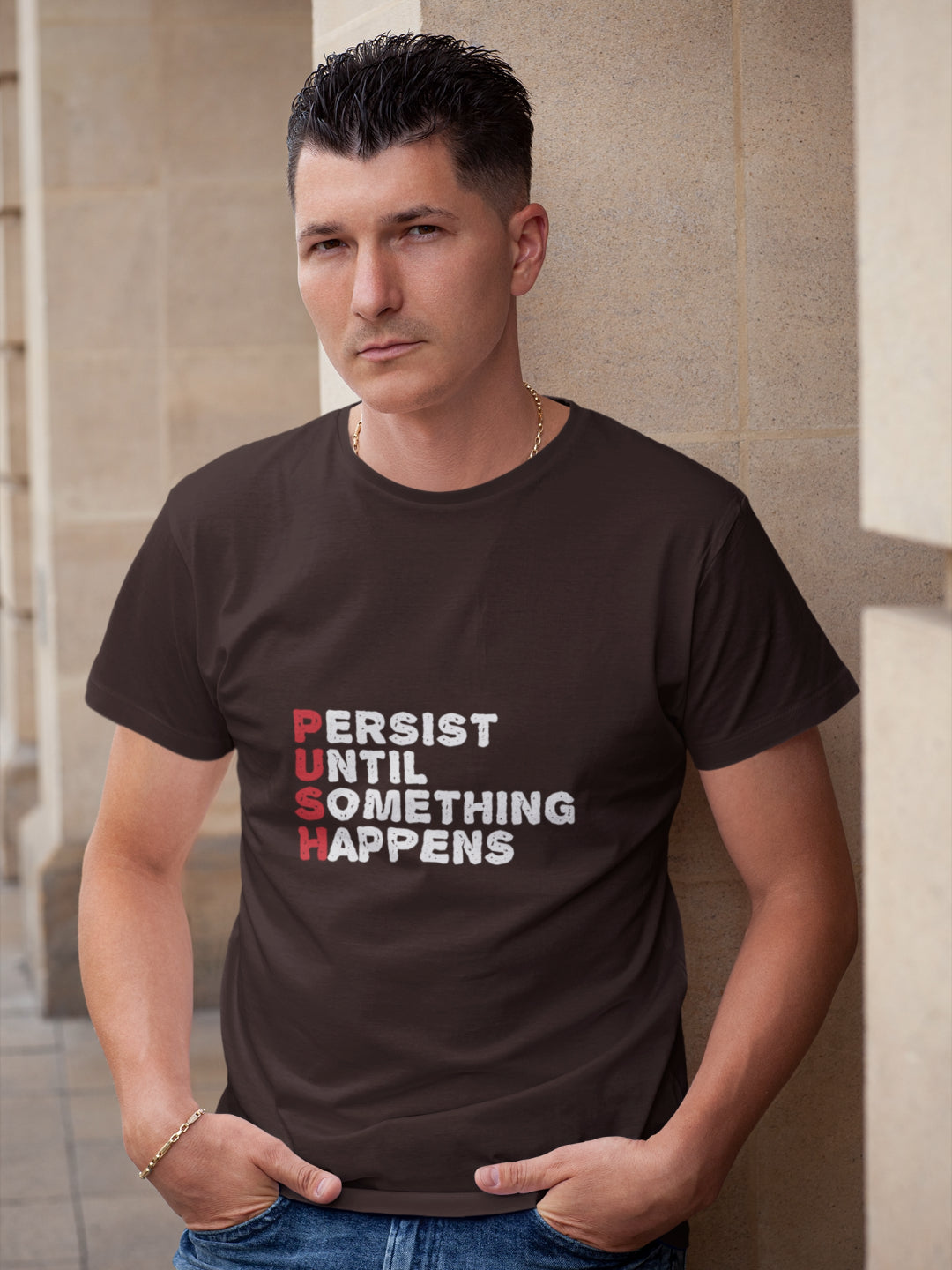 PUSH Men's Printed T-shirt