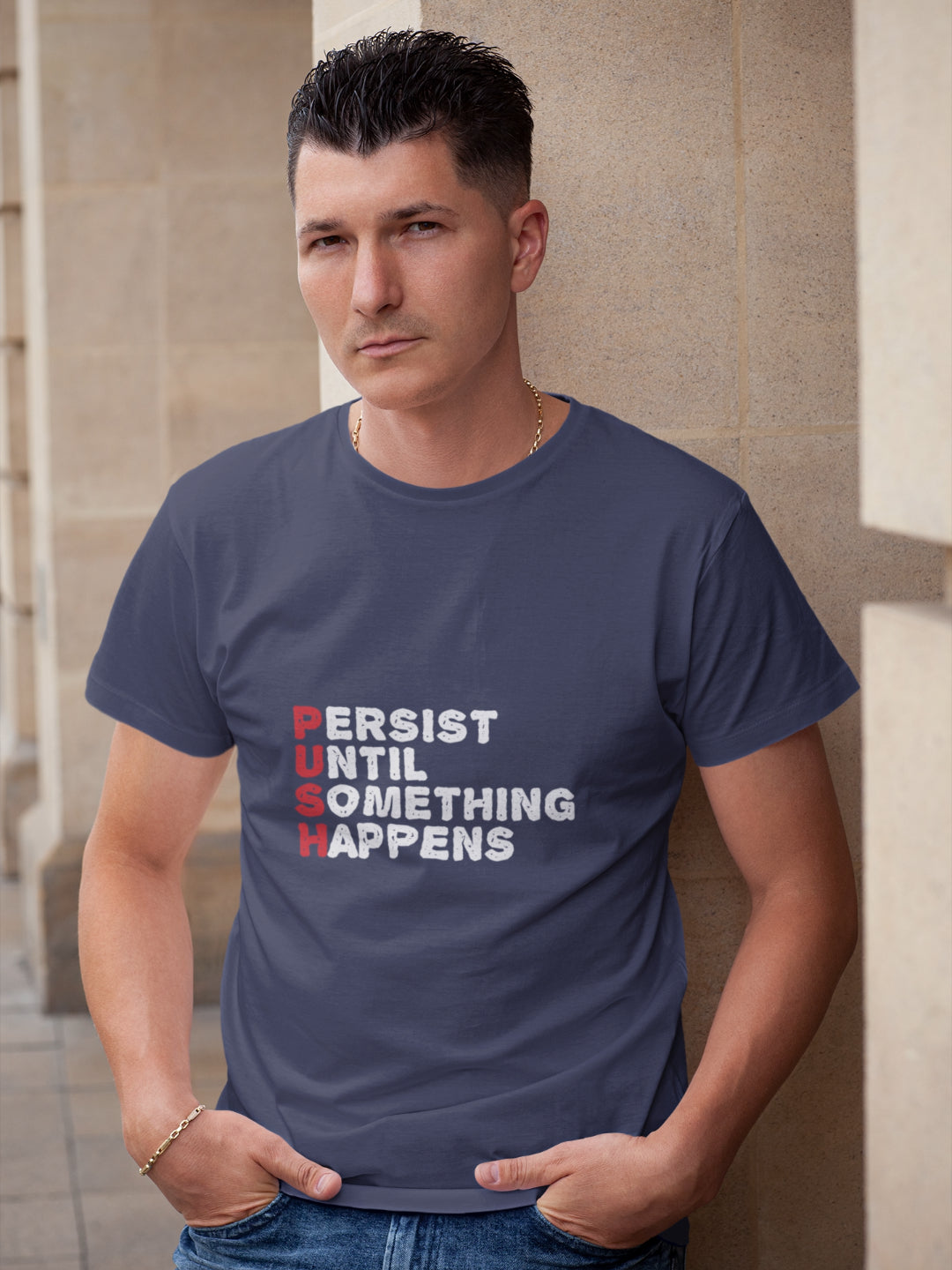 PUSH Men's Printed T-shirt