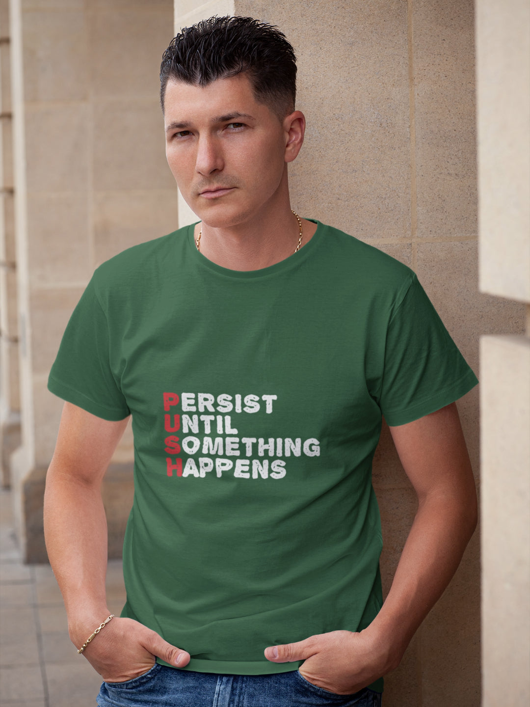 PUSH Men's Printed T-shirt
