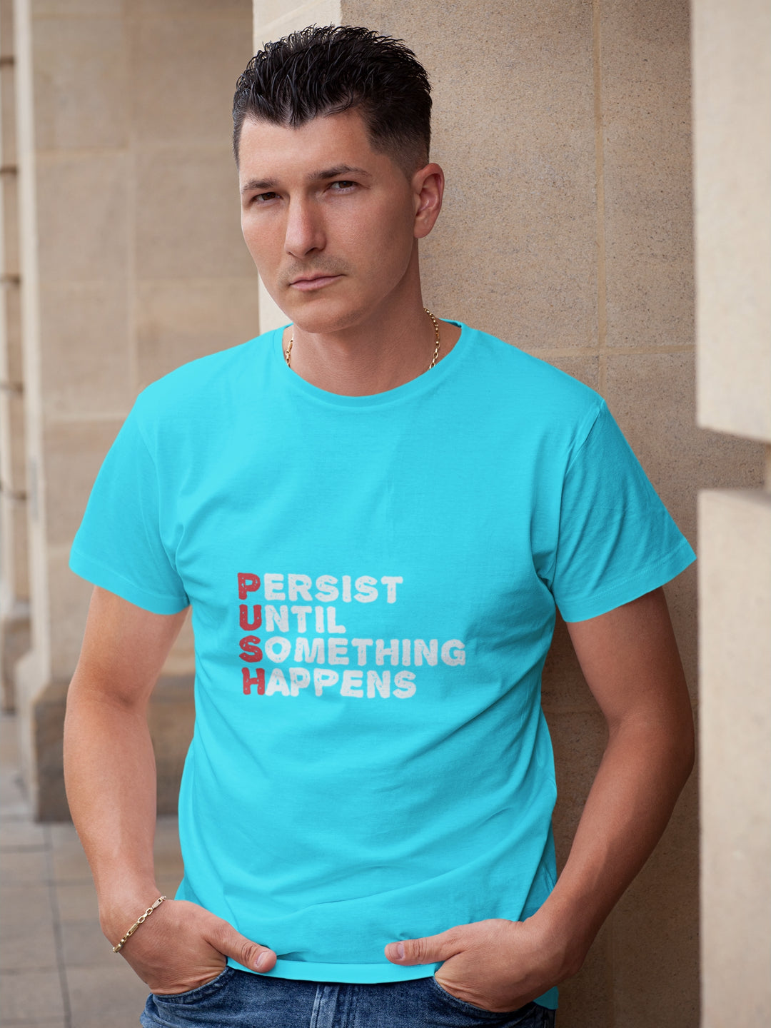 PUSH Men's Printed T-shirt