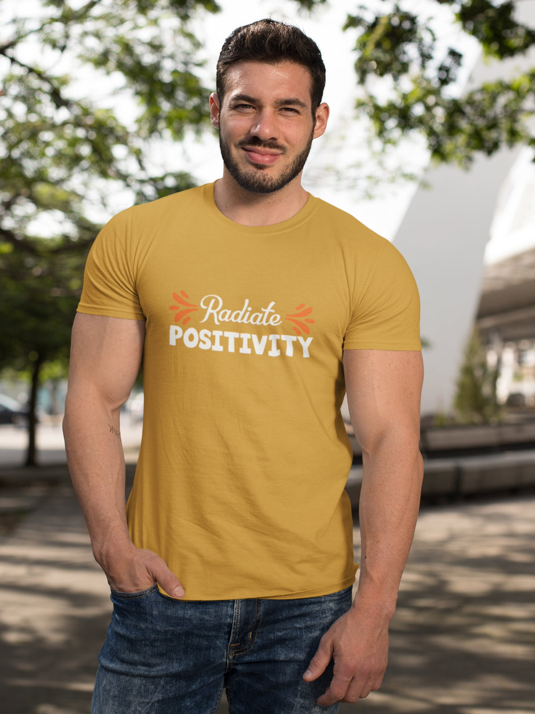 Radiate Positivity Men's Printed T-shirt