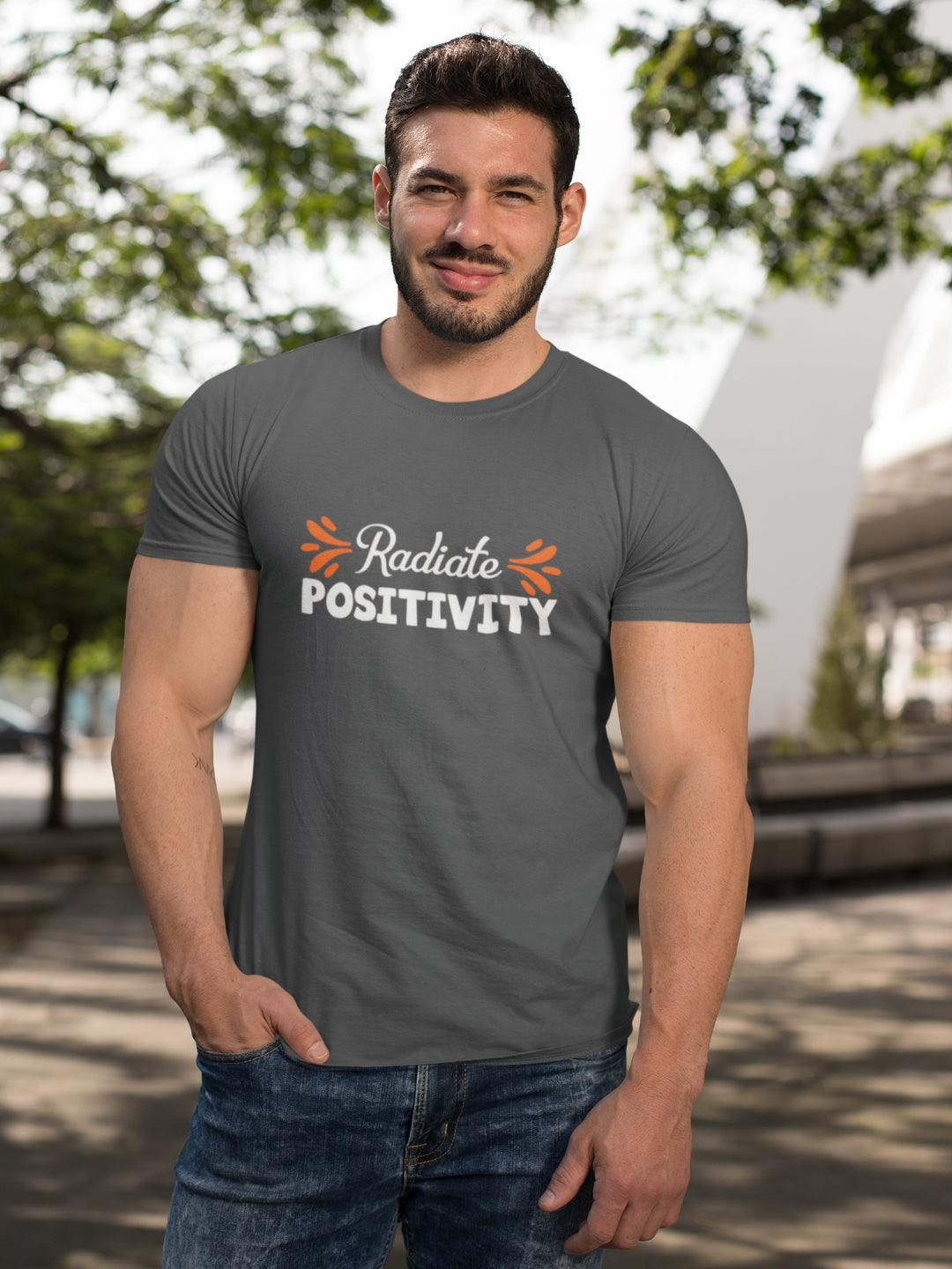 Radiate Positivity Men's Printed T-shirt