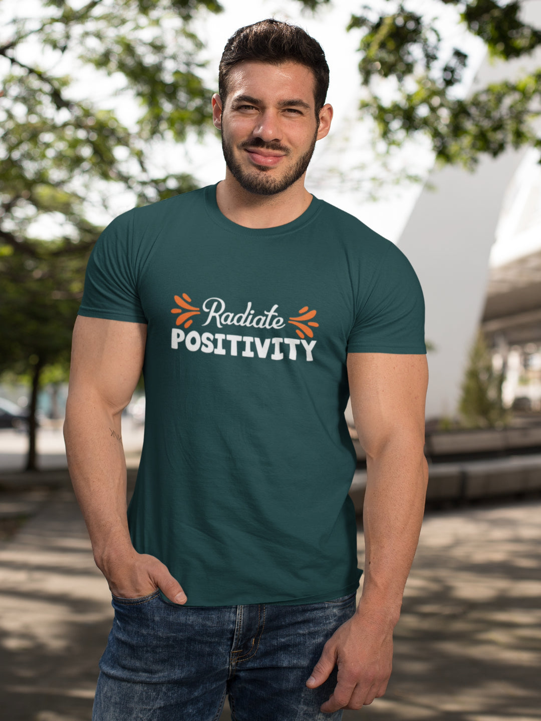 Radiate Positivity Men's Printed T-shirt