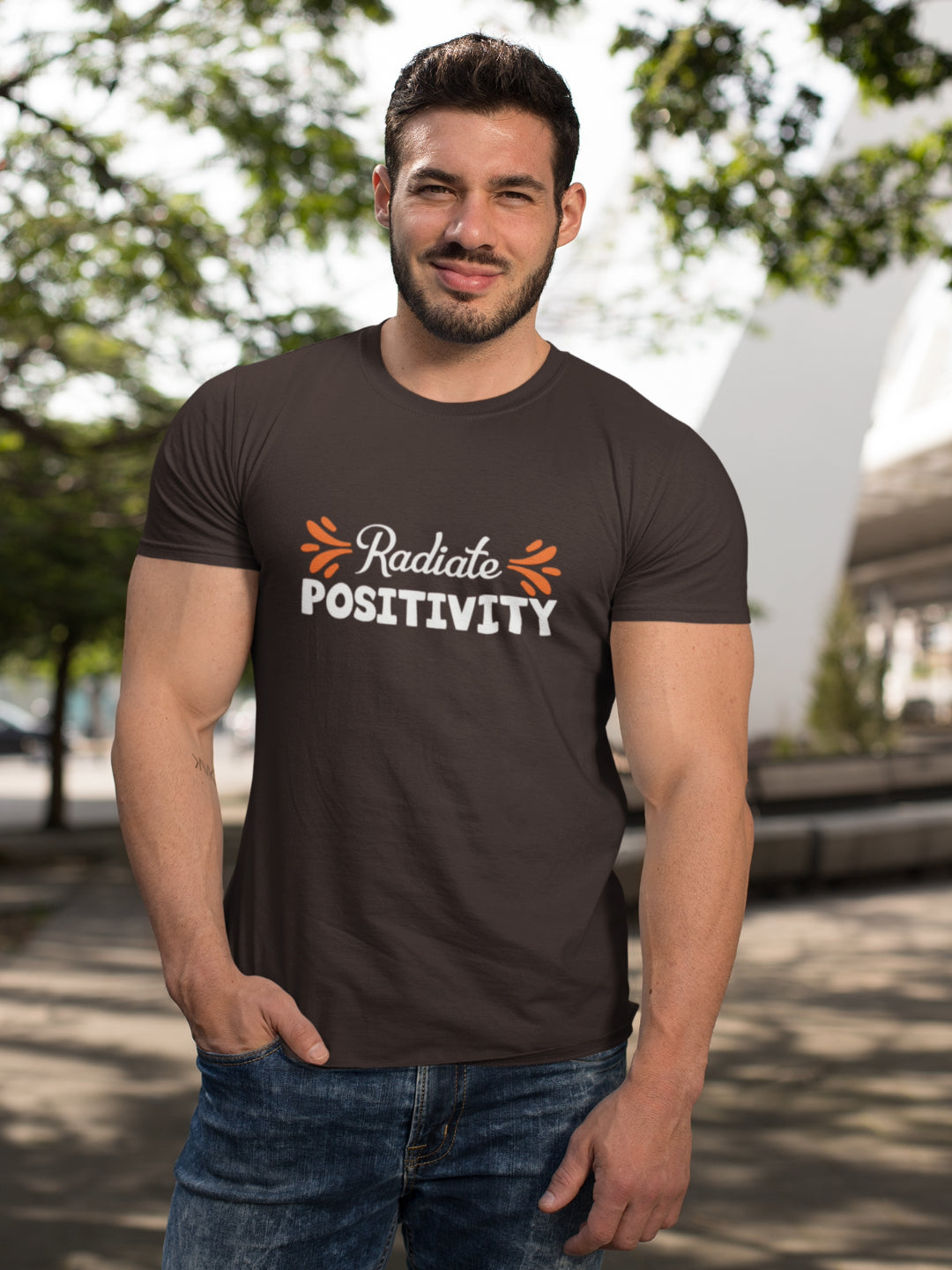 Radiate Positivity Men's Printed T-shirt