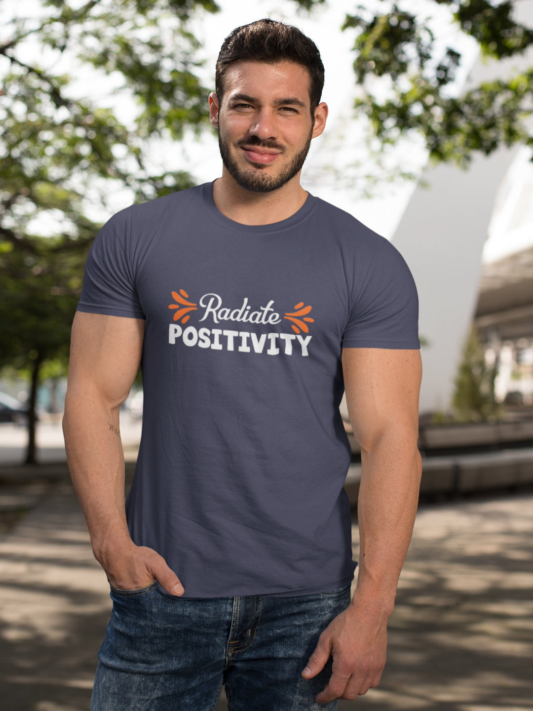 Radiate Positivity Men's Printed T-shirt
