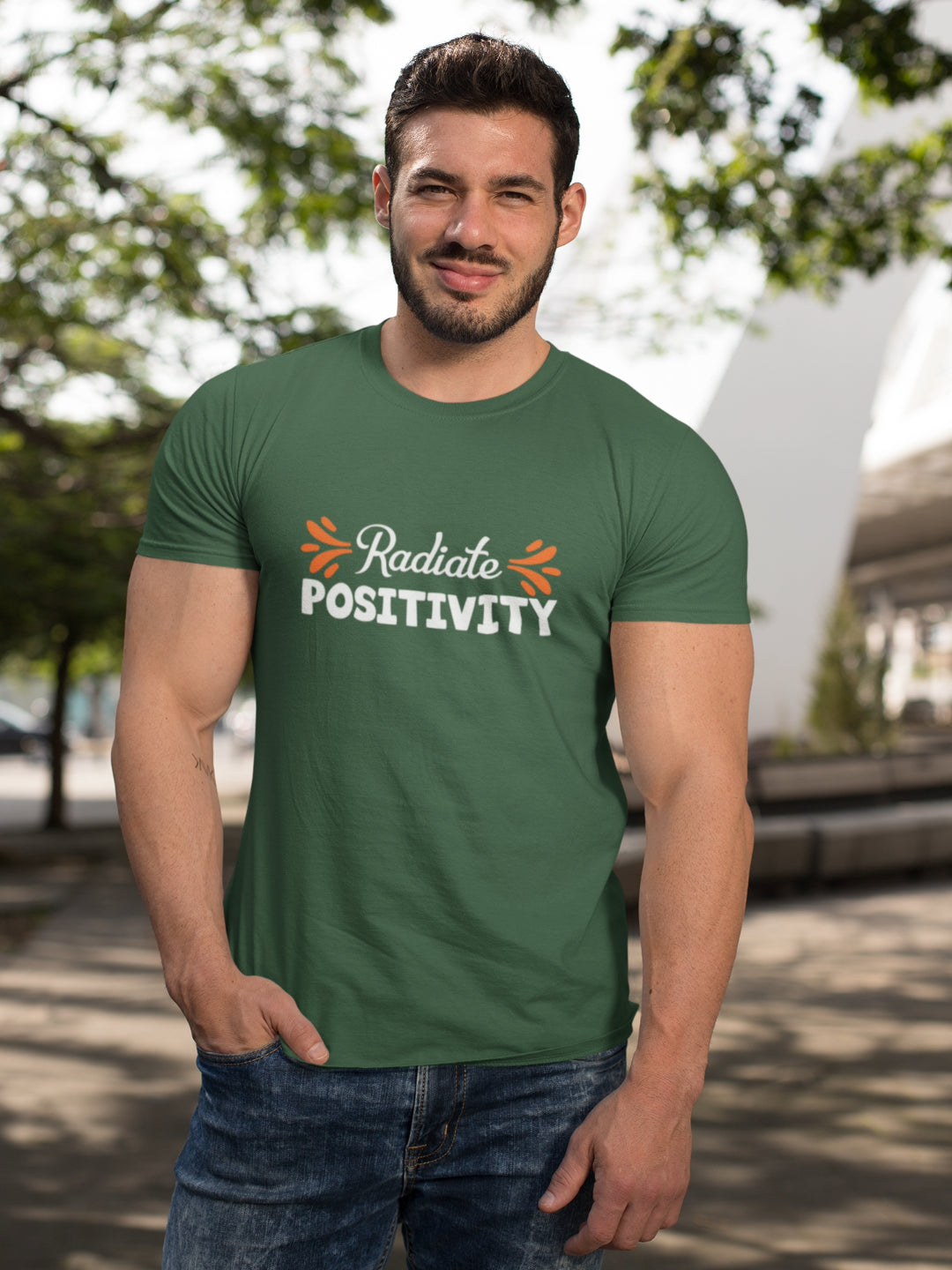 Radiate Positivity Men's Printed T-shirt